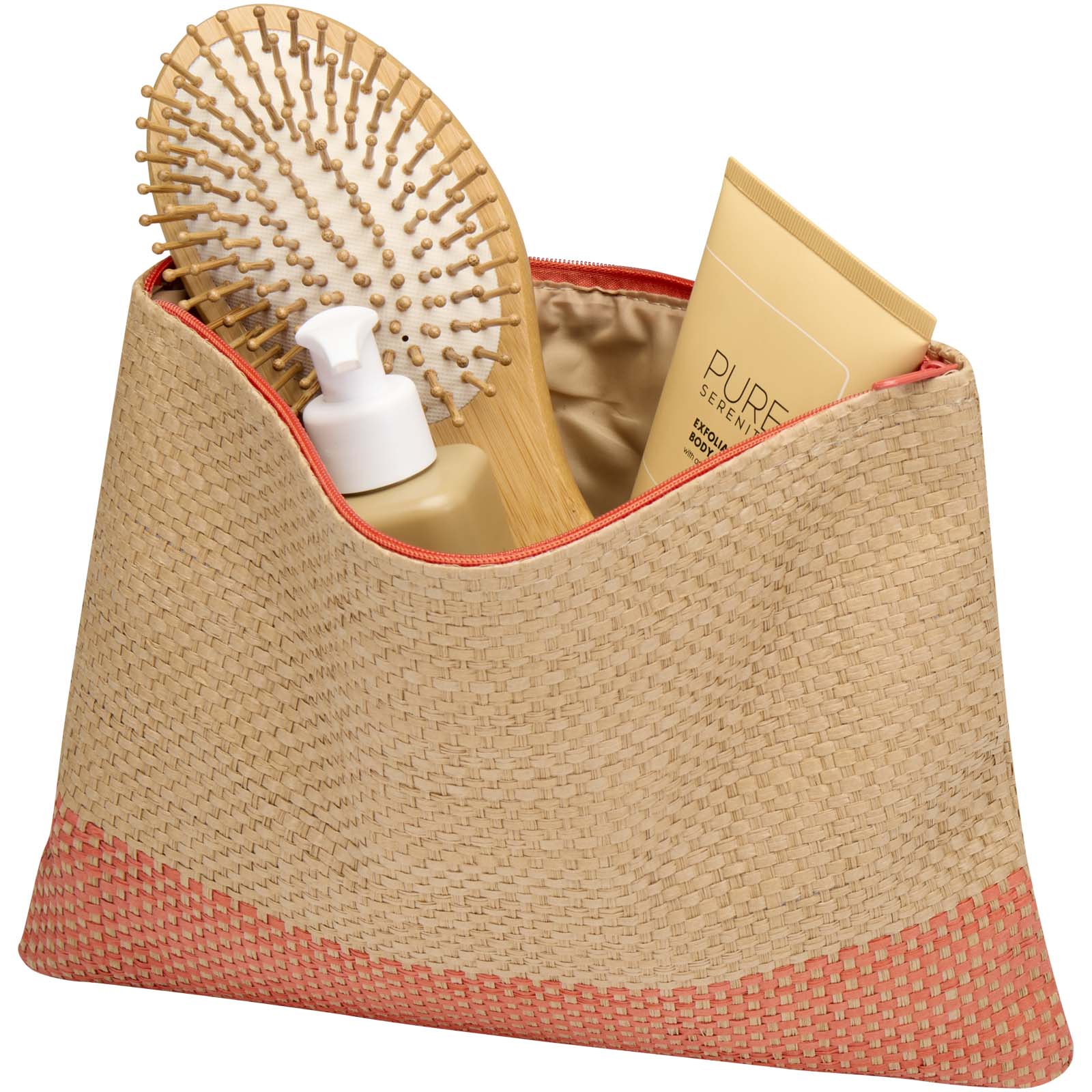 Rhythm Strohpapier Beutel mit Reißverschluss, 3 l ziegelstein