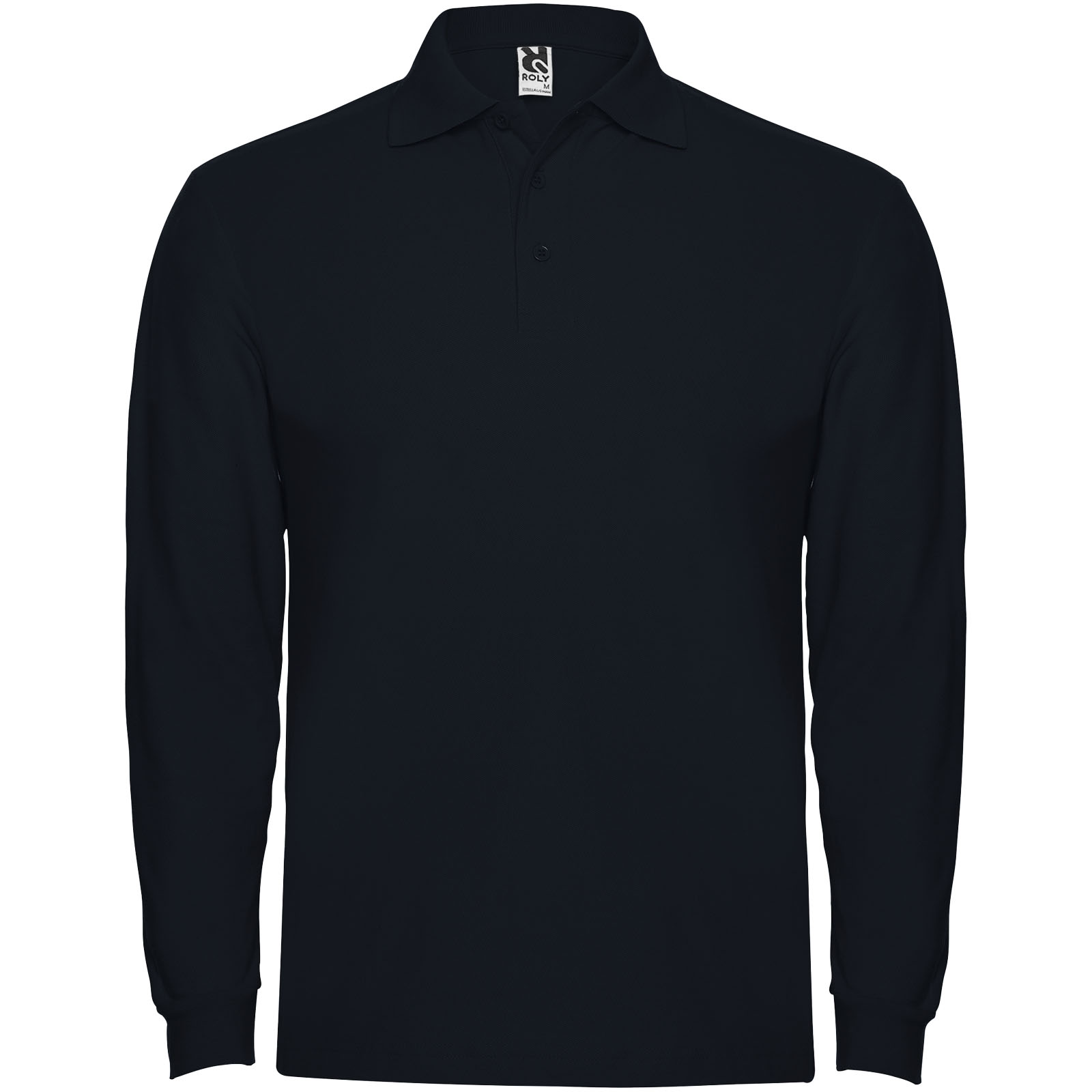 Estrella 220 g/m² Langarm Poloshirt für Herren marineblau