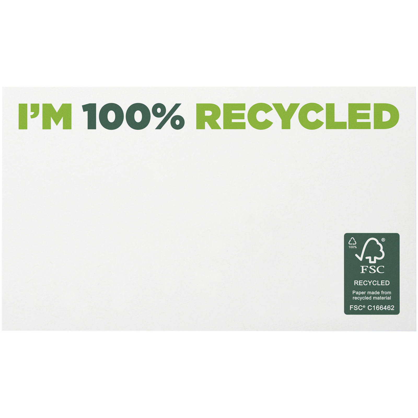 Sticky-Mate® recycelte Haftnotizen 127 x 75 mm weiss