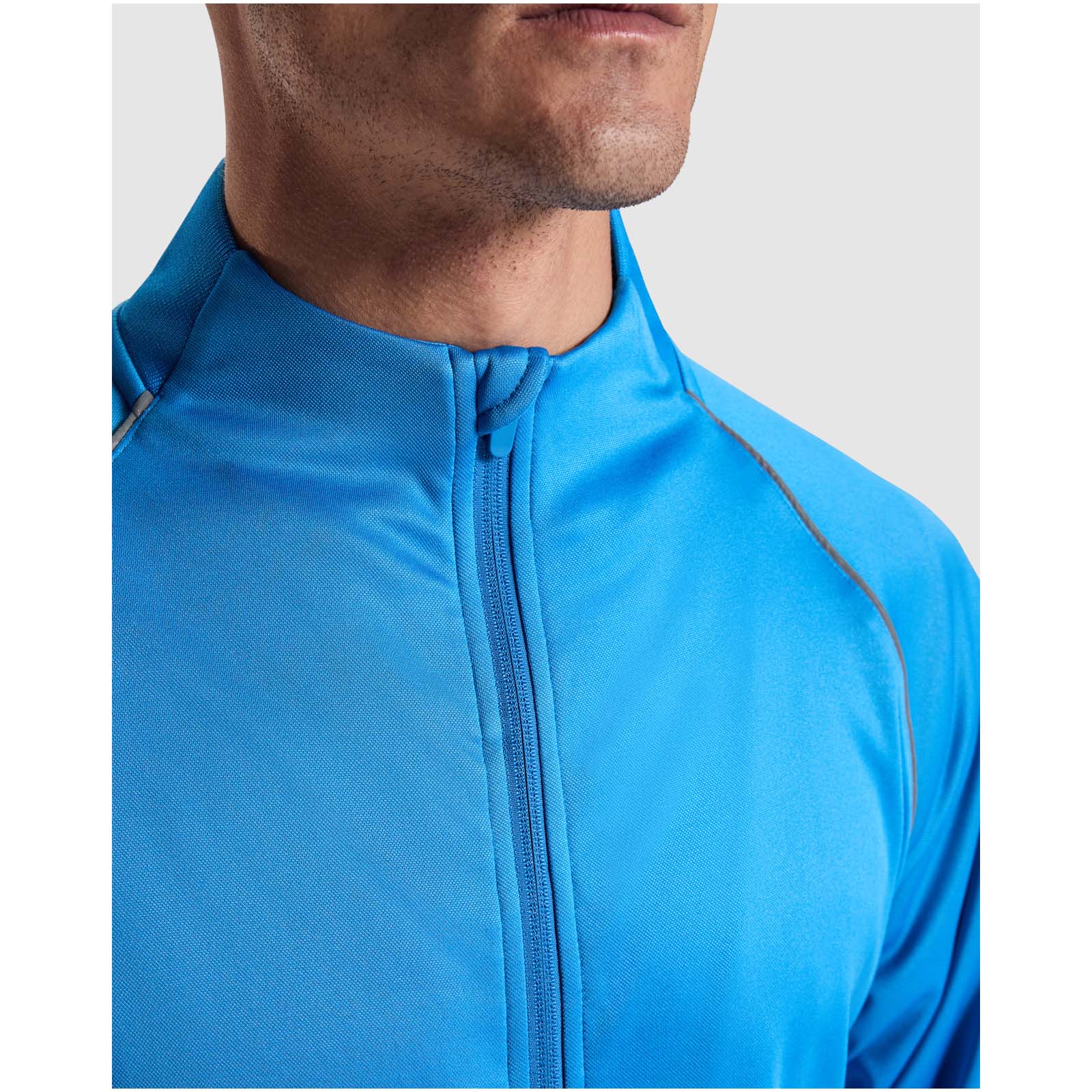 Valier Herren Sweatshirt mit durchgehendem Reißverschluss fluorgelb