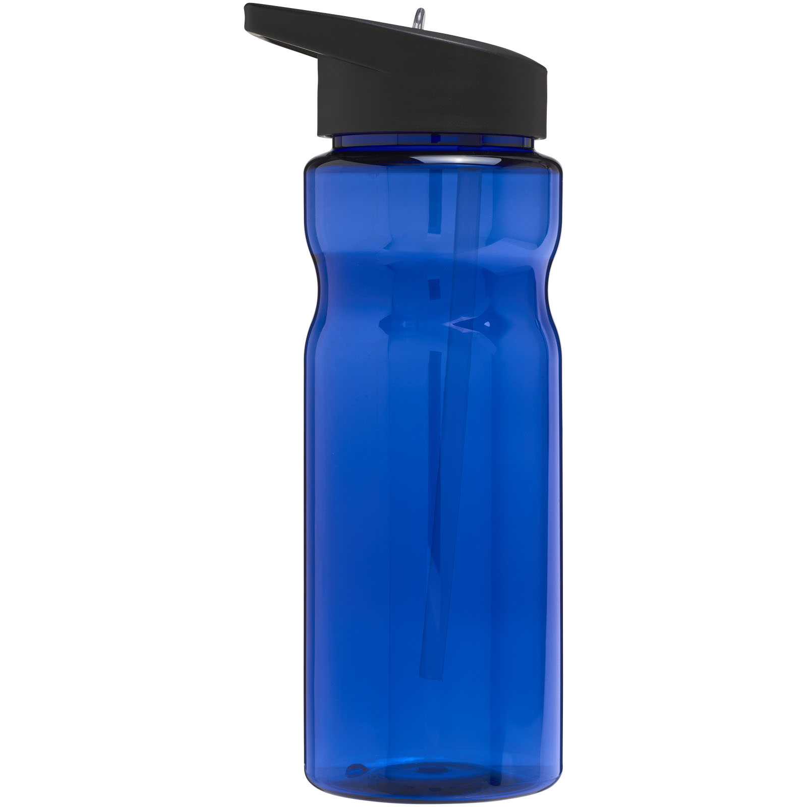 H2O Active® Base 650 ml Sportflasche mit Ausgussdeckel blau, schwarz