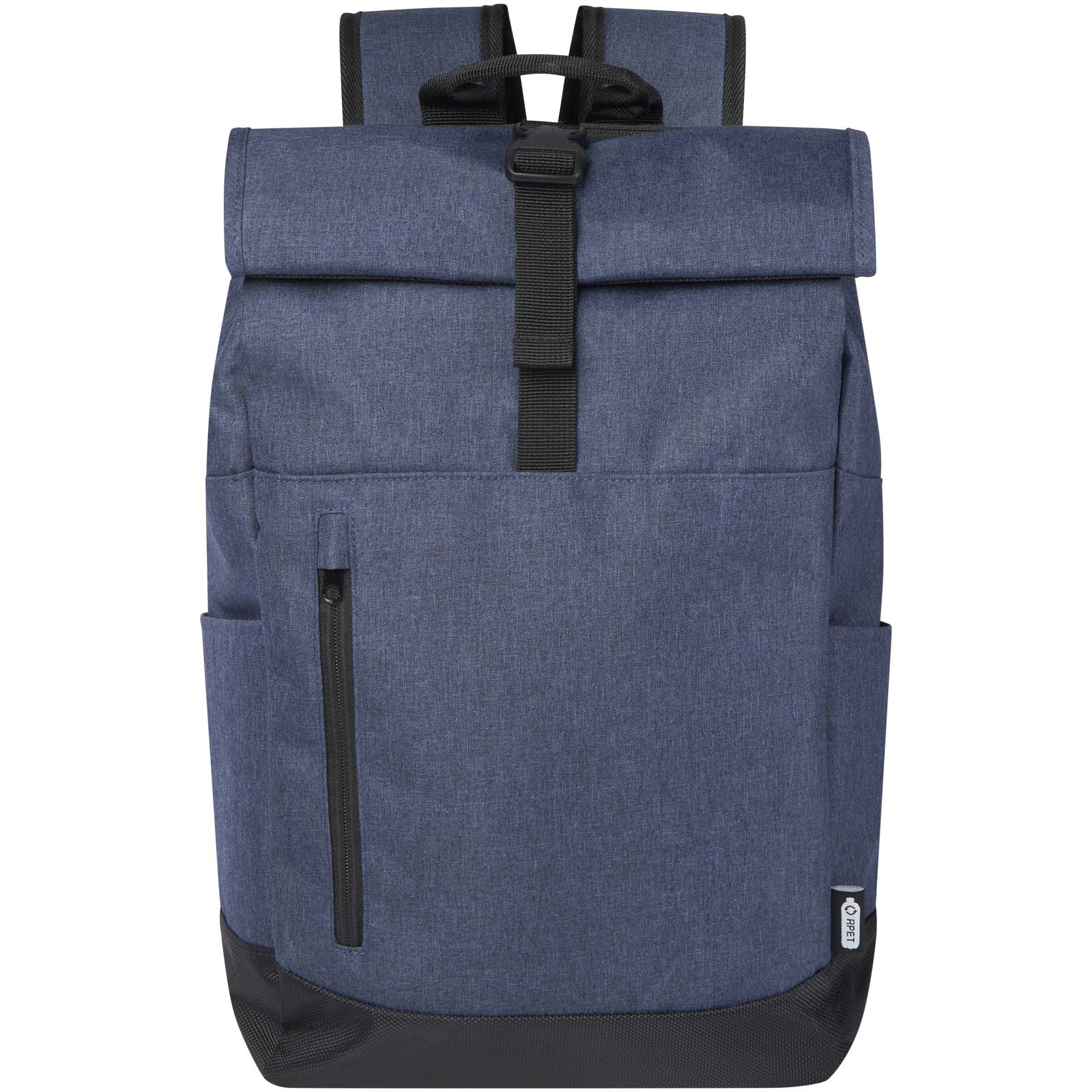 Libra 15,6" GRS recycelter Rolltop Laptop-Rucksack 12L heather navy