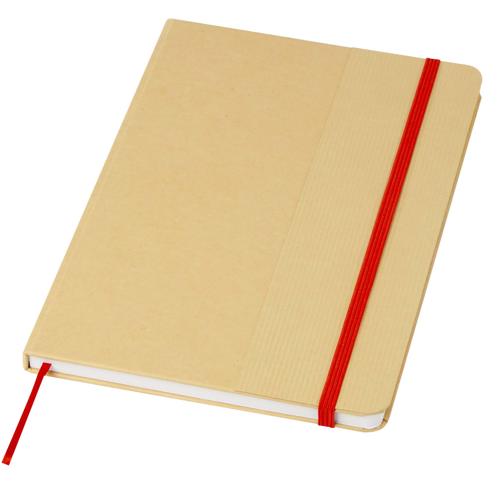 Nelida A5 Hardcover Notizbuch aus recyceltem Karton rot