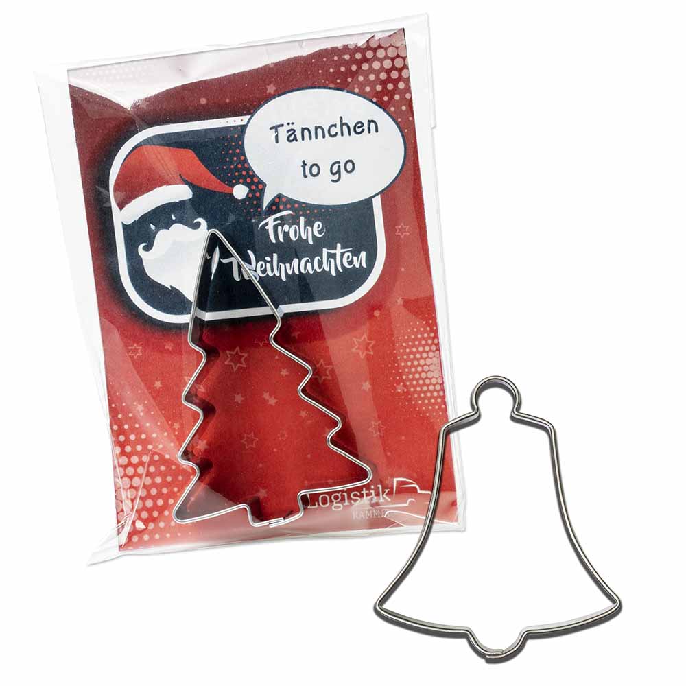 Backförmchen in der Werbetüte - Winter