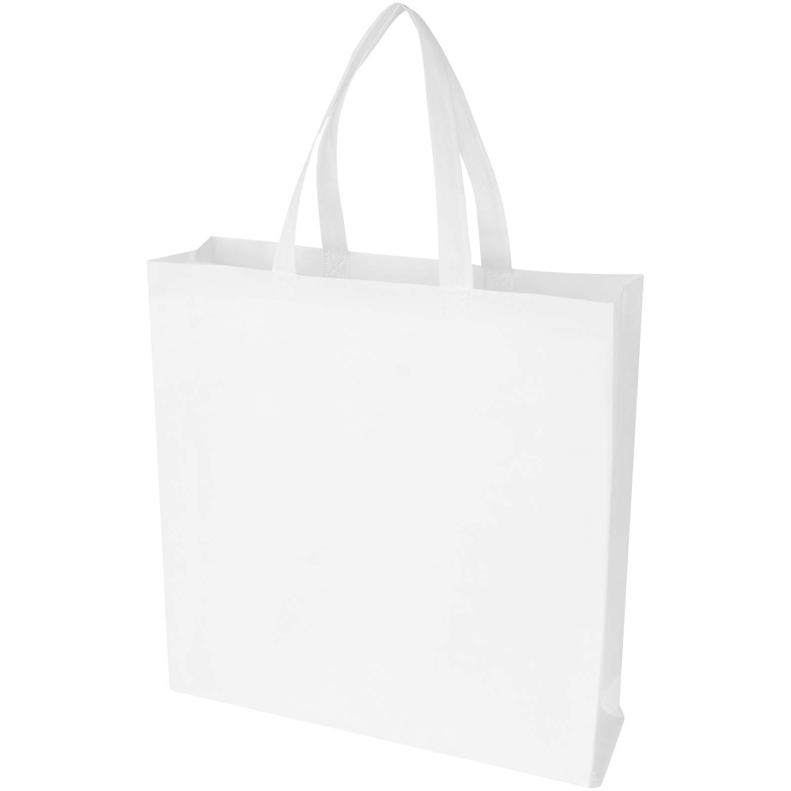 EcoSeal GRS-recycelte Nonwoven Tragetasche mit Zeitenfalten 12 L weiss