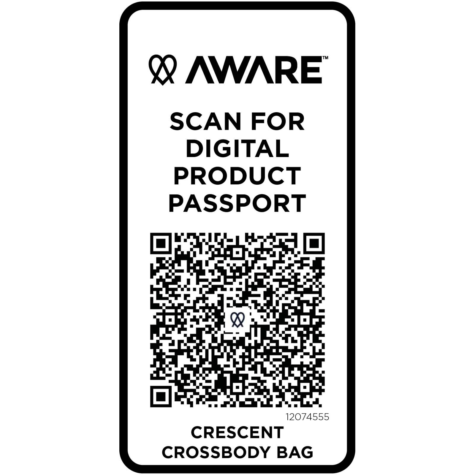 Trace 500 g/m² Aware™ recycelte Umhängetasche navy
