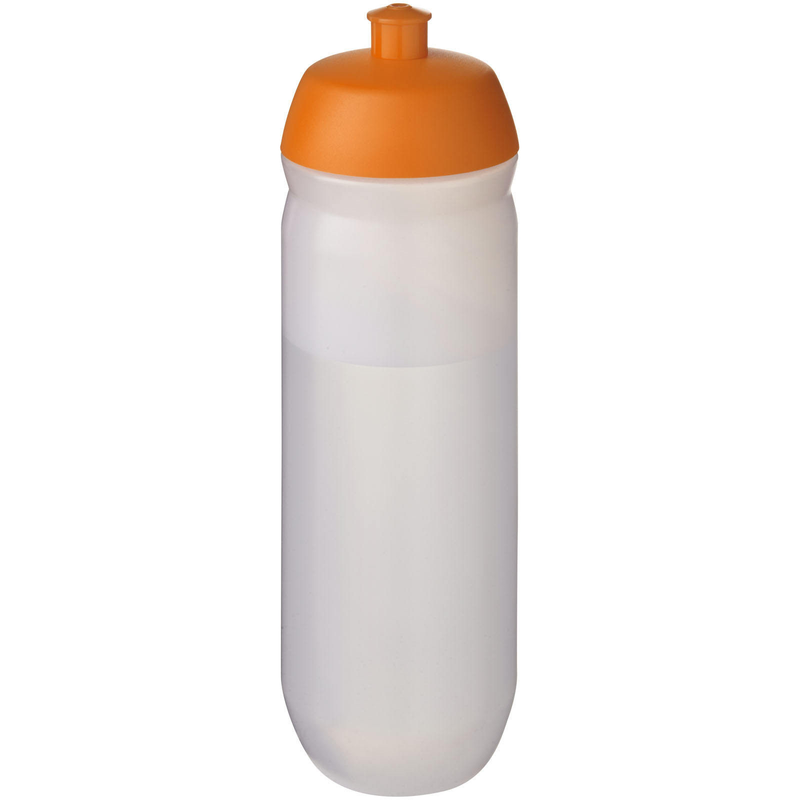 HydroFlex™ Clear 750 ml Squeezy Sportflasche orange, klar mattiert