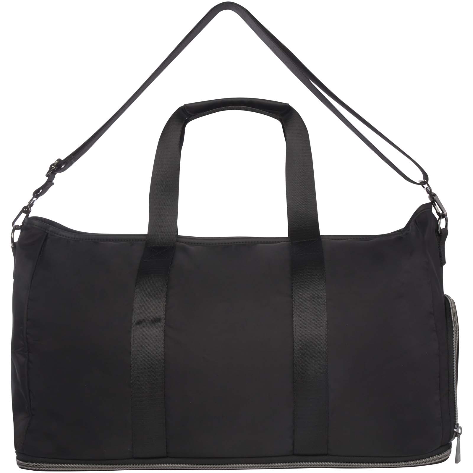 Rhine erweiterbare Reisetasche aus recyceltem Material 35 L schwarz