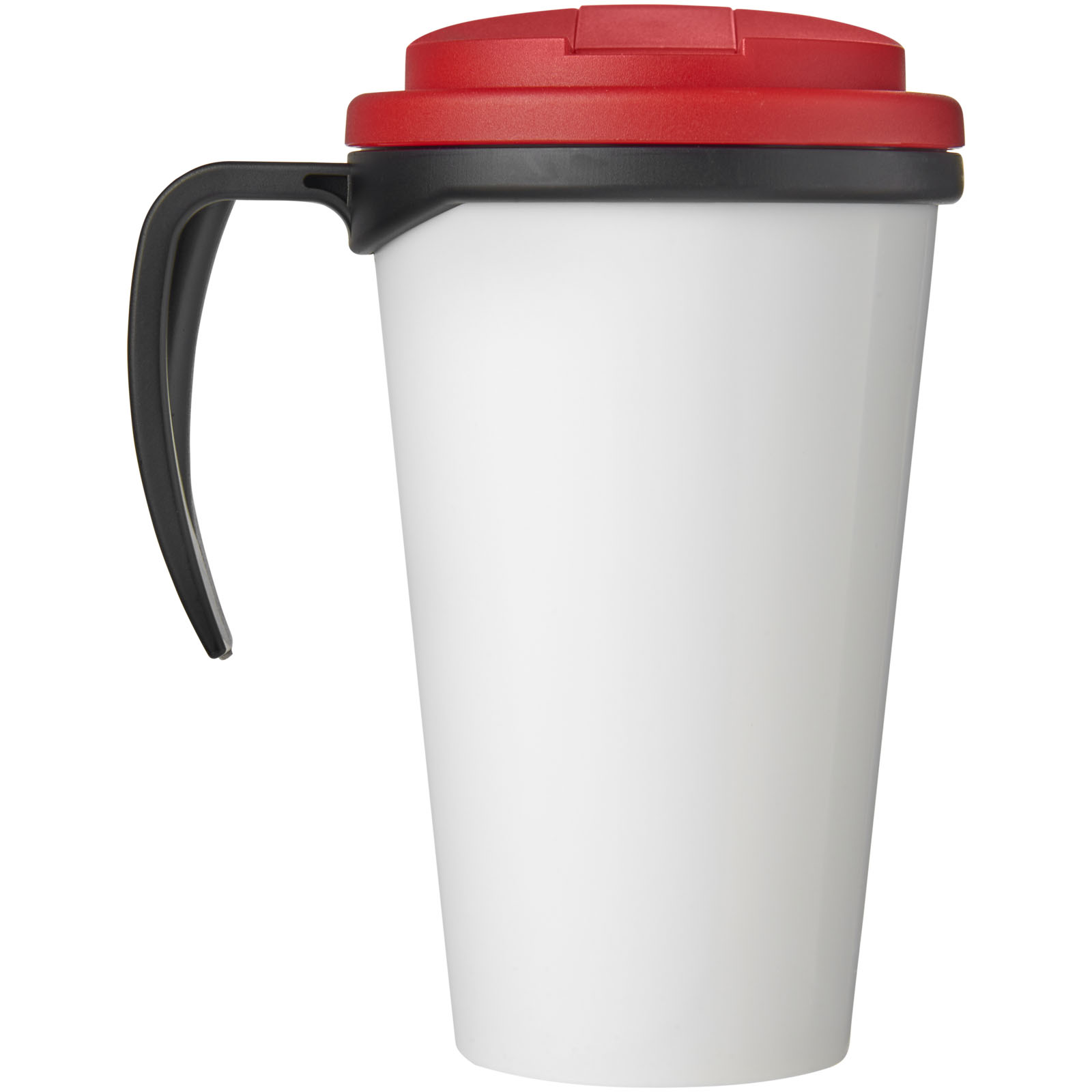 Brite-Ameriano® Grande 350 ml Isolierbecher mit auslaufsicherem Schraubverschluss schwarz, rot
