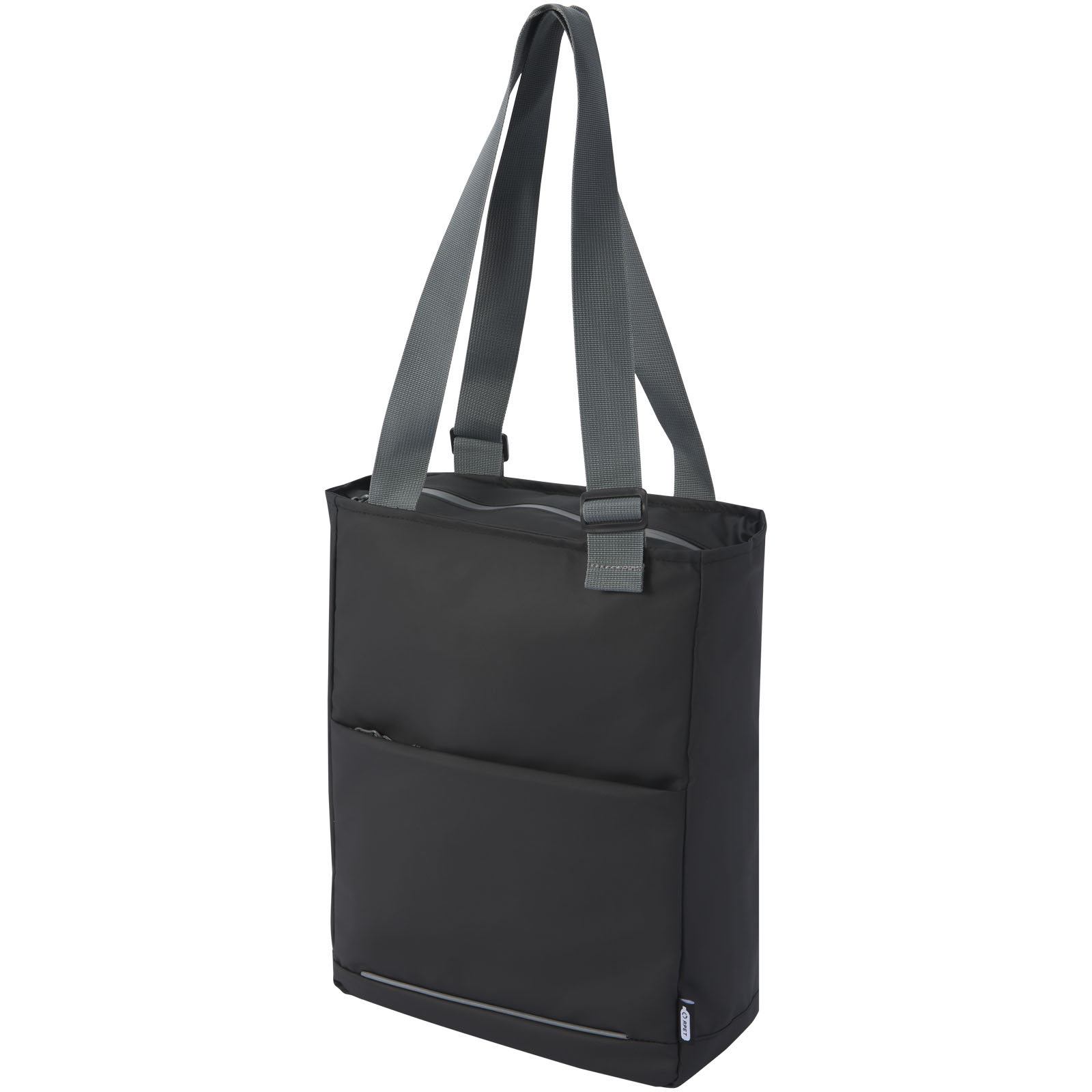 Aqua wasserabweisende 14" Laptop-Tragetasche aus GRS Recyclingmaterial 14 L schwarz
