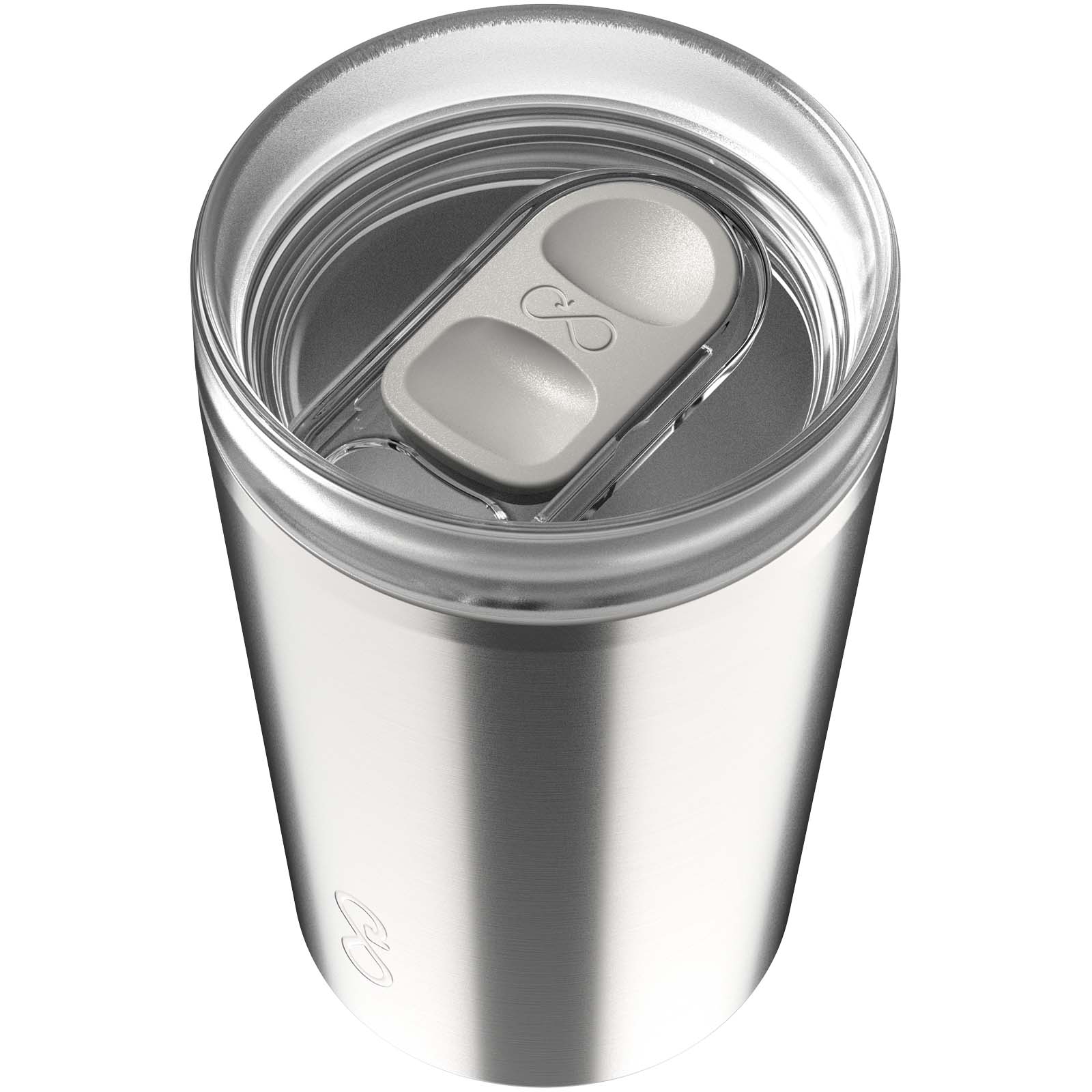 Ocean Bottle 350 ml vakuumisolierter Isolierbecher edelstahl grau