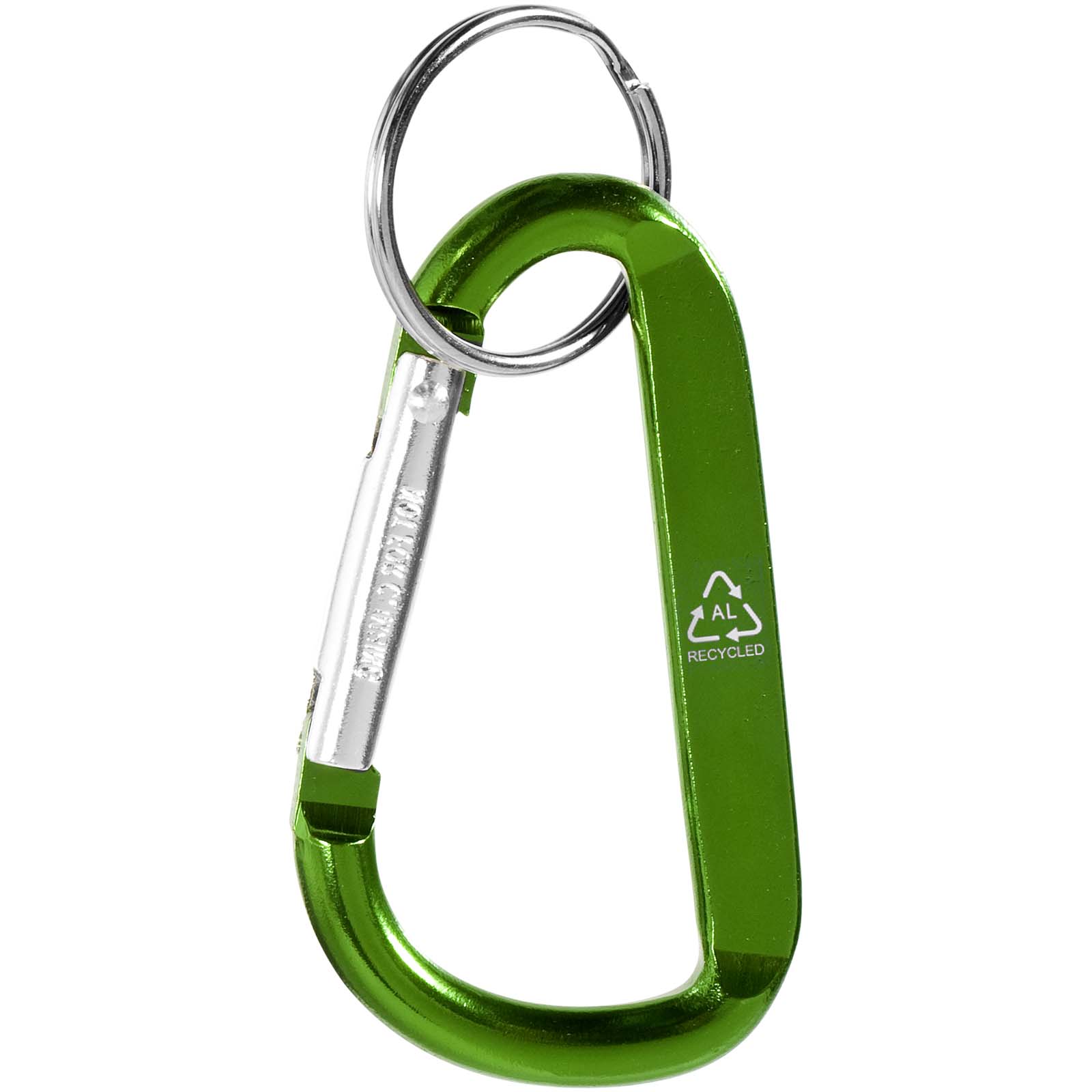 Timor RCS Karabiner Schlüsselanhänger aus recyceltem Aluminium grün