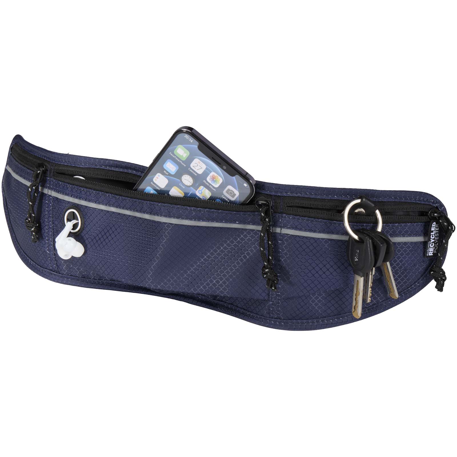 Varyon GRS-recycelte Gürteltasche zum Joggen navy