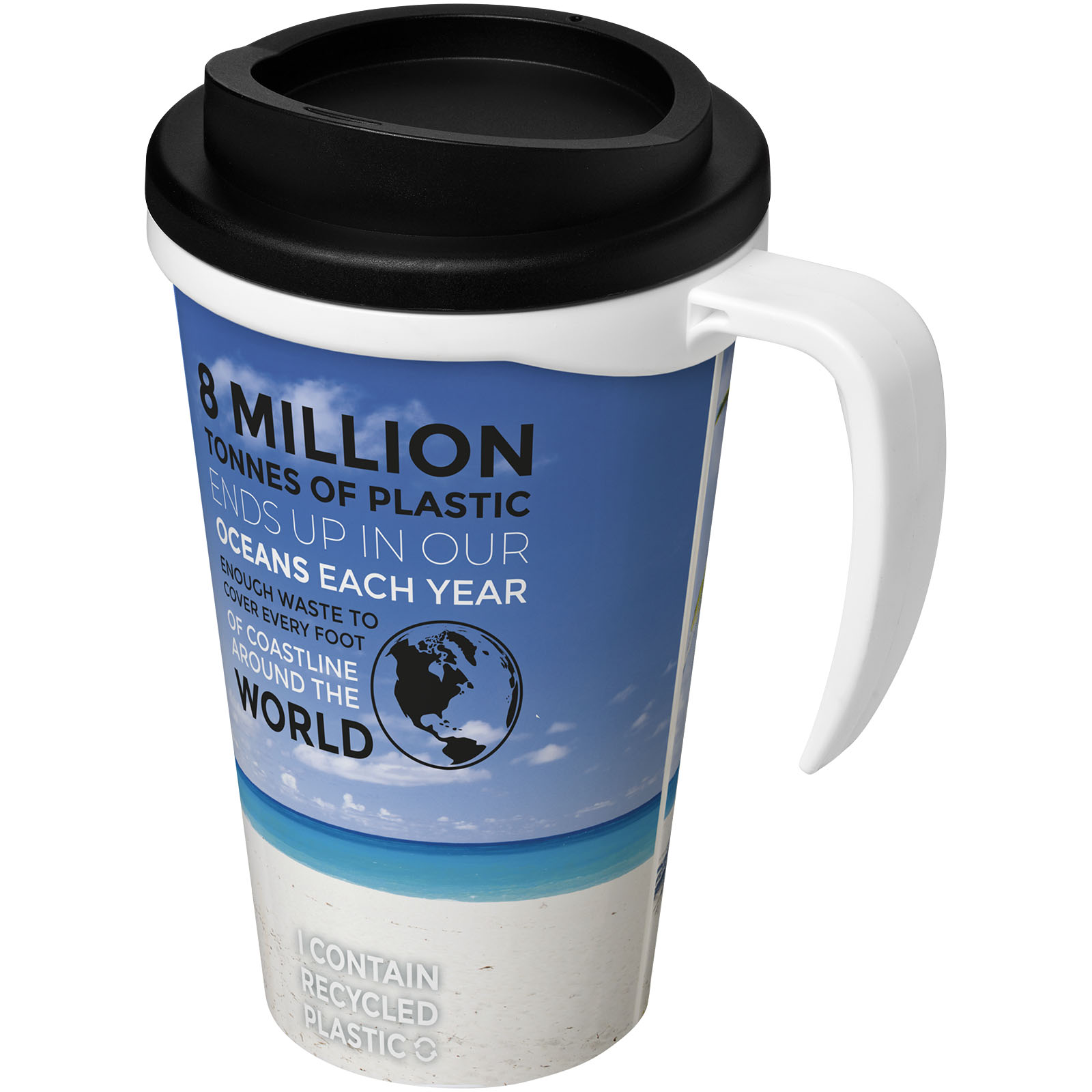 Brite-Ameriano® Grande 350 ml Isolierbecher weiss, schwarz