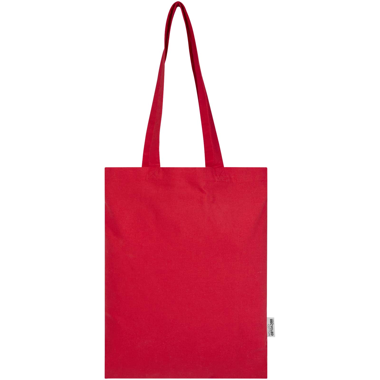 Peru Blend 180 g/m² Tragetasche aus GRS recycelter Baumwolle 7L rot