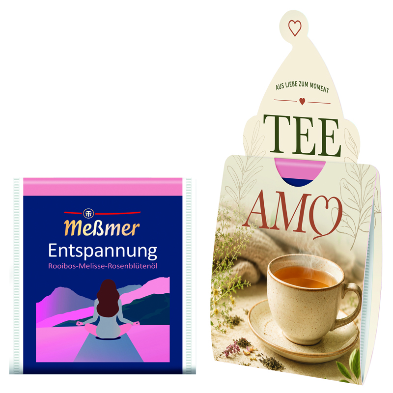 Tee Amo Meßmer Tee Entspanung Rooibos, Melisse, Rosenblütentee