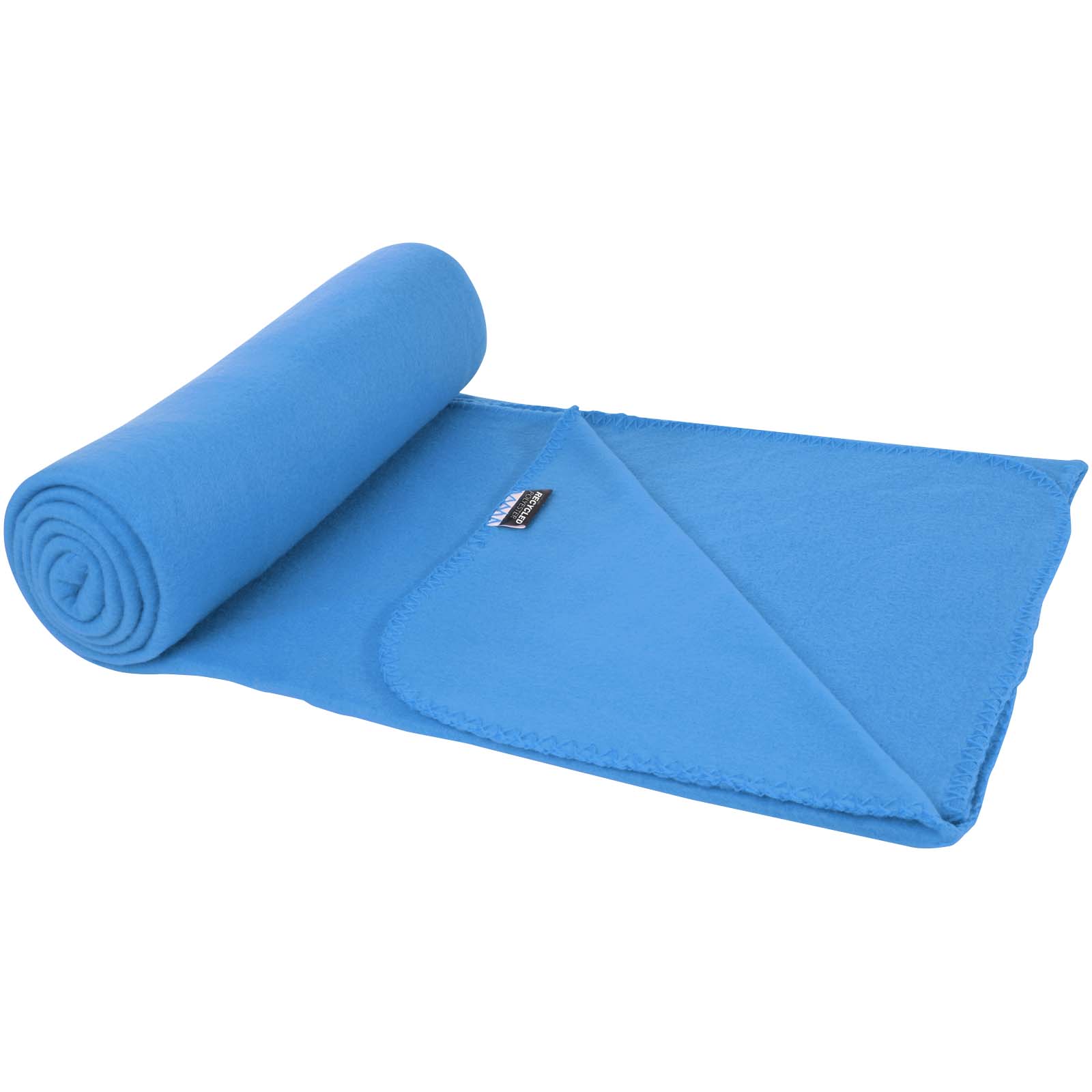 Willow GRS RPET Decke aus Polar Fleece processblau