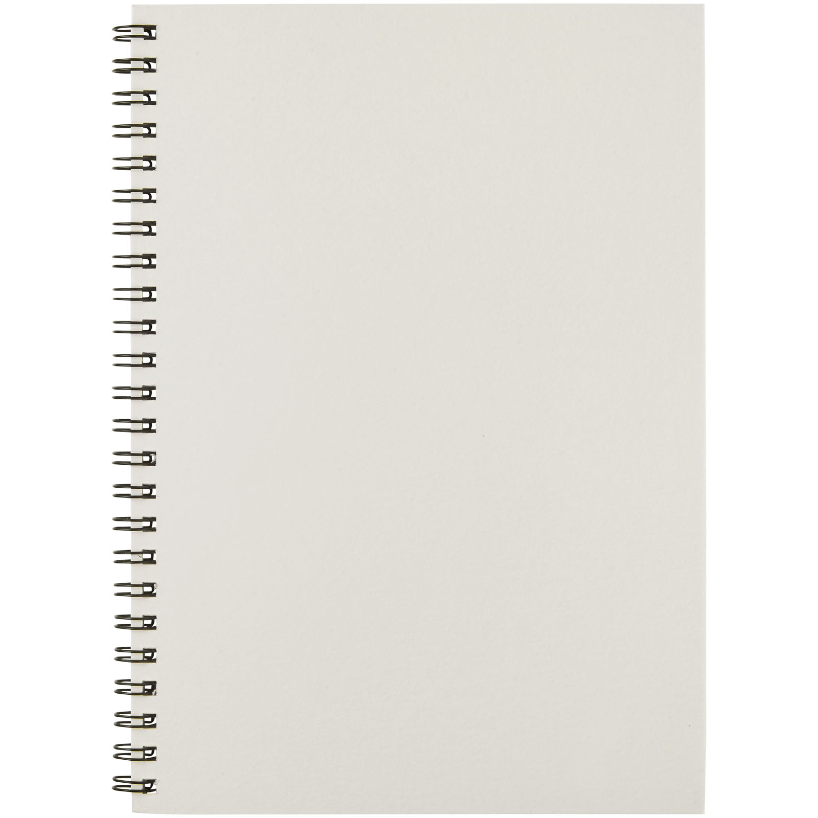 Desk-Mate® A5 recyceltes farbiges Notizbuch mit Spiralbindung elfenbeinweiß