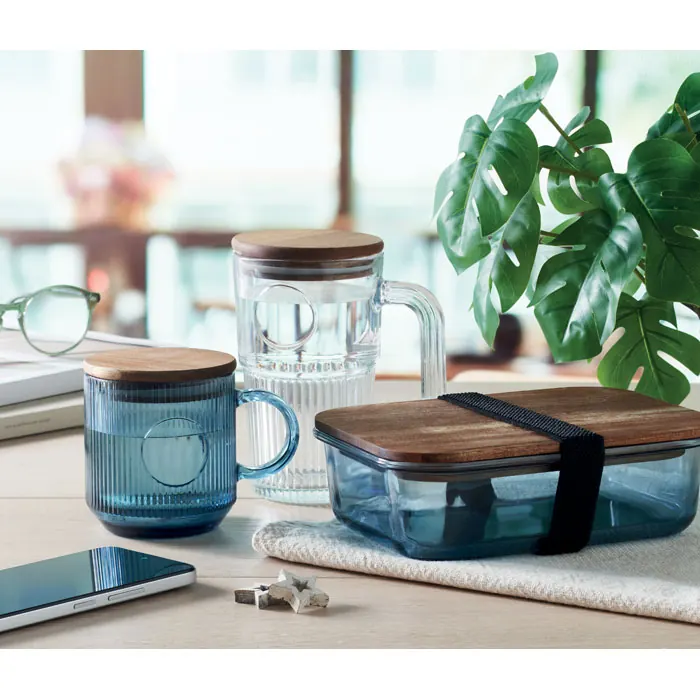 Gerippter Glasbecher 300ml