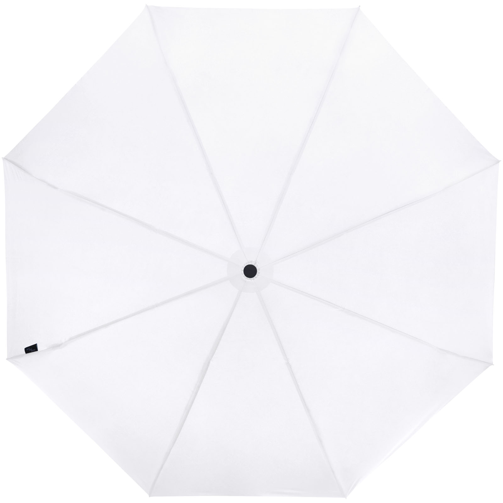 Birgit 21'' faltbarer winddichter Regenschirm aus recyceltem PET weiss