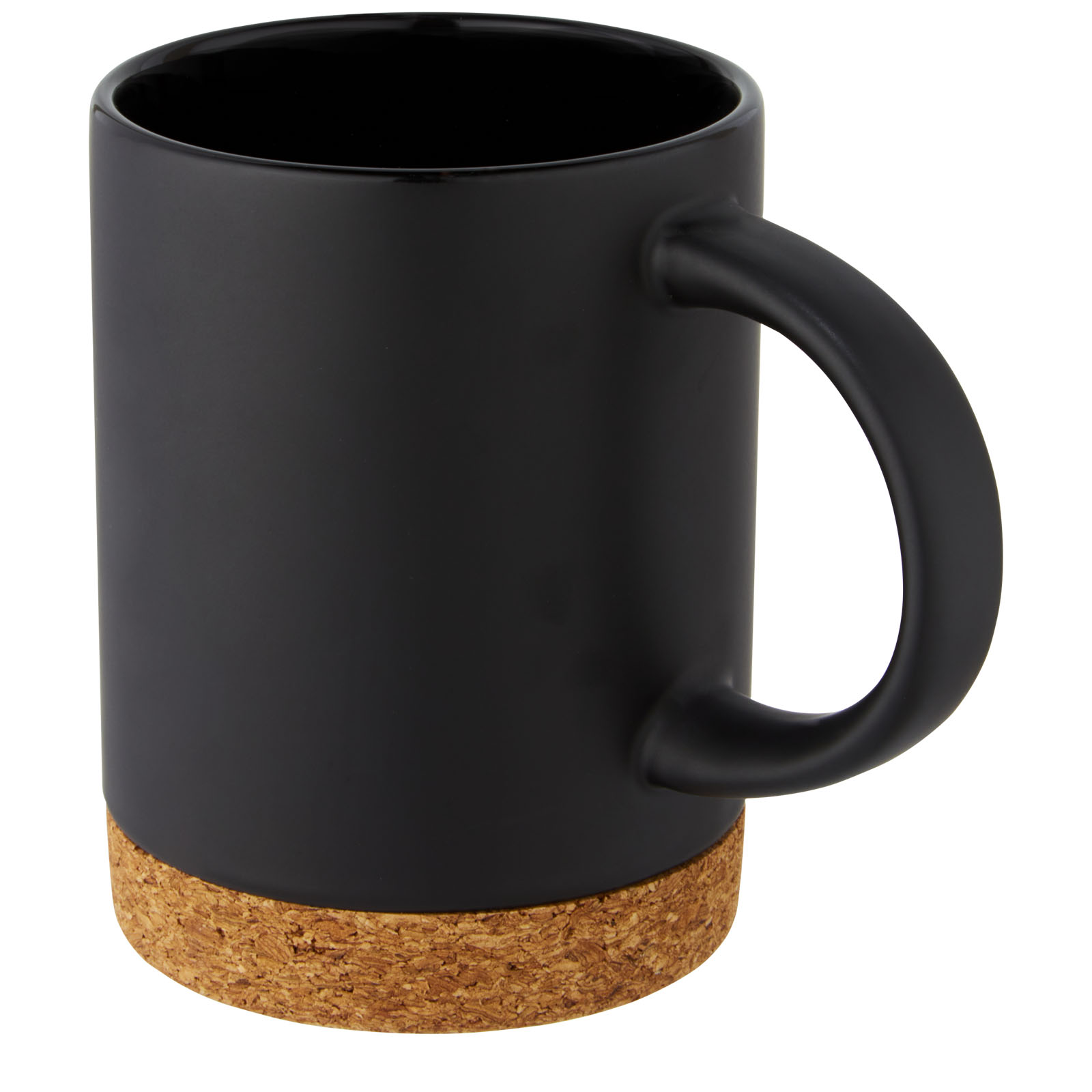 Neiva 425 ml Keramiktasse mit Korkboden schwarz