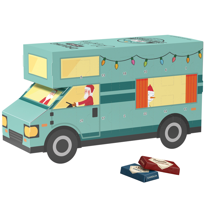 Adventskalender Wohnmobil, Sarotti Schokotäfelchen