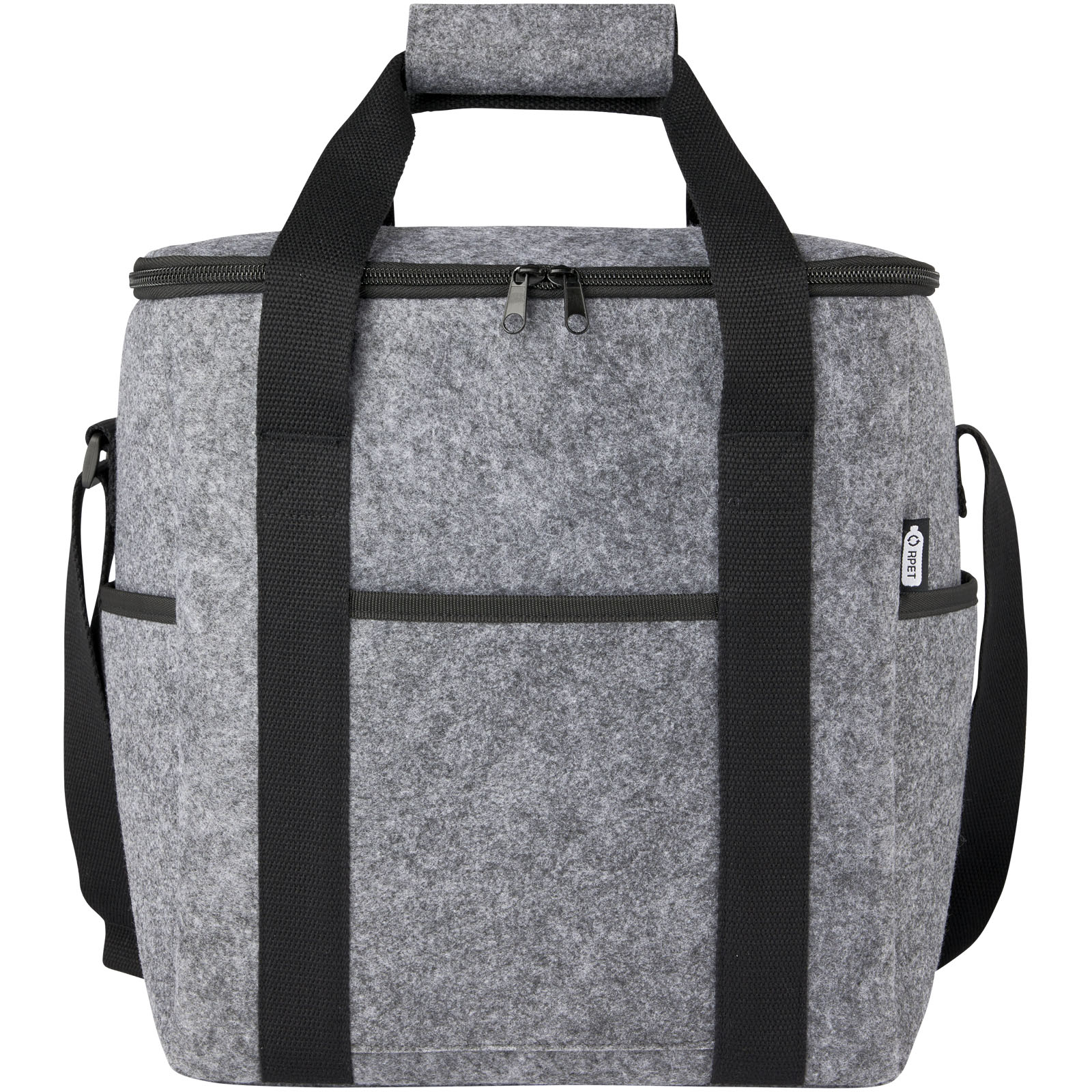 Felta Kühltasche aus GRS-recyceltem Filz 21 L mittelgrau