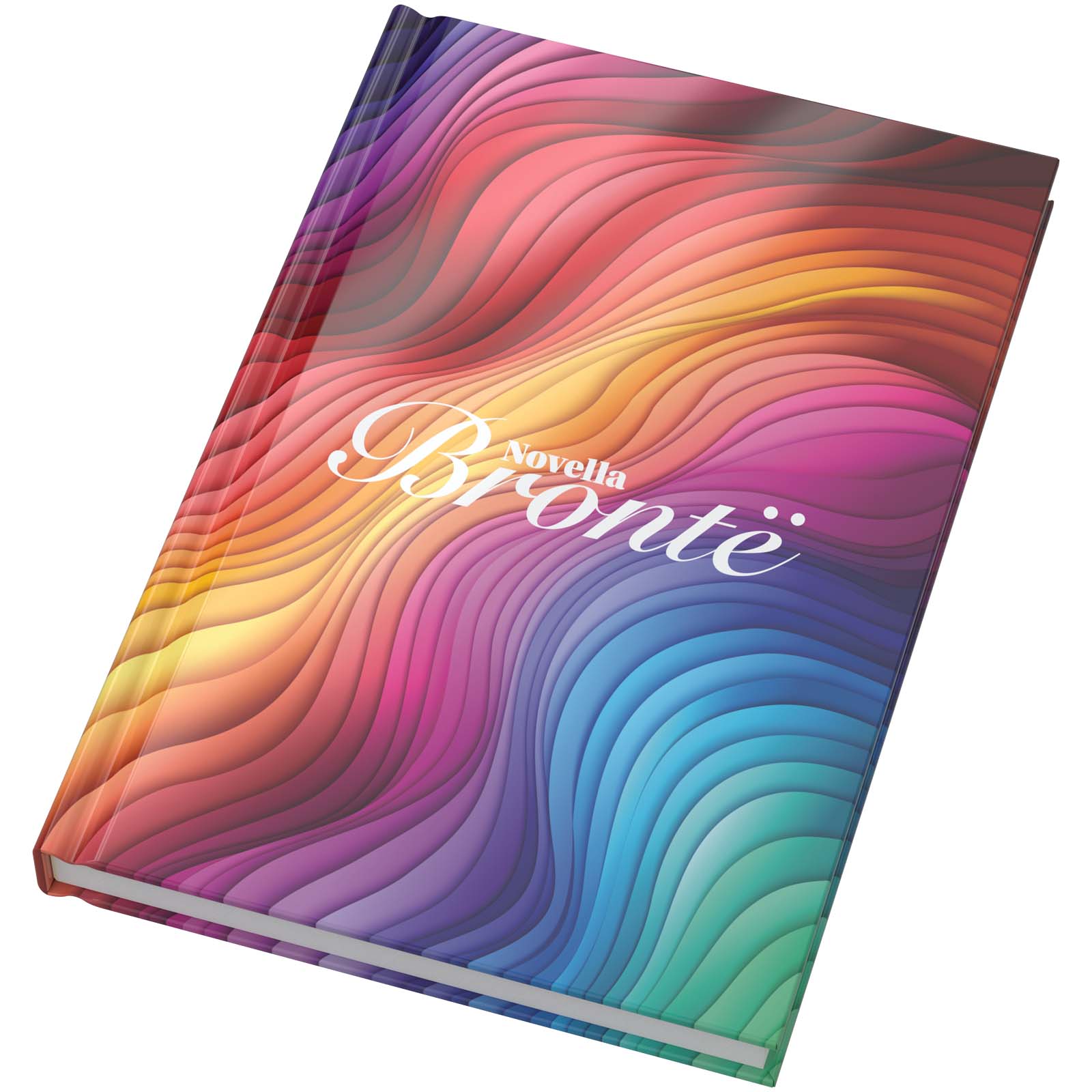 Novella Brontë A5 Hardcover Notizbuch mit glänzendem Finish – 100 Blatt weiss