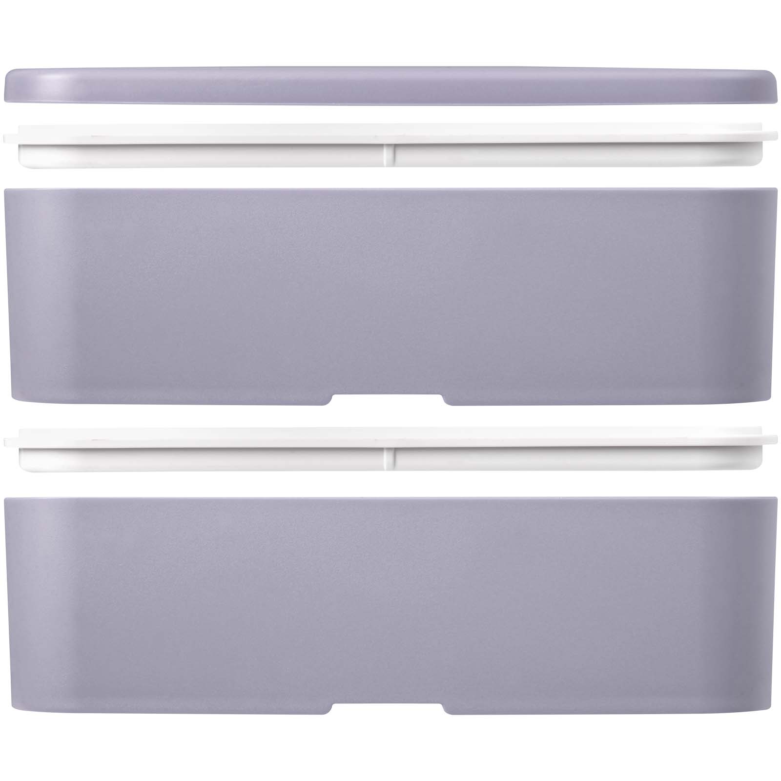 MIYO POP 700 + 700 ml doppelschichtige Lunchbox fliederfarben