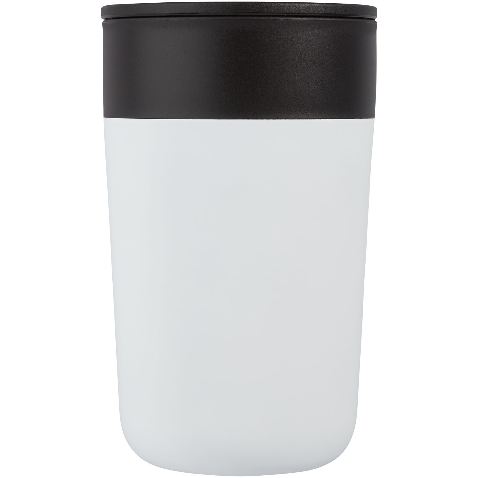 Nordia 400 ml doppelwandiger Becher aus Recyclingmaterial weiss