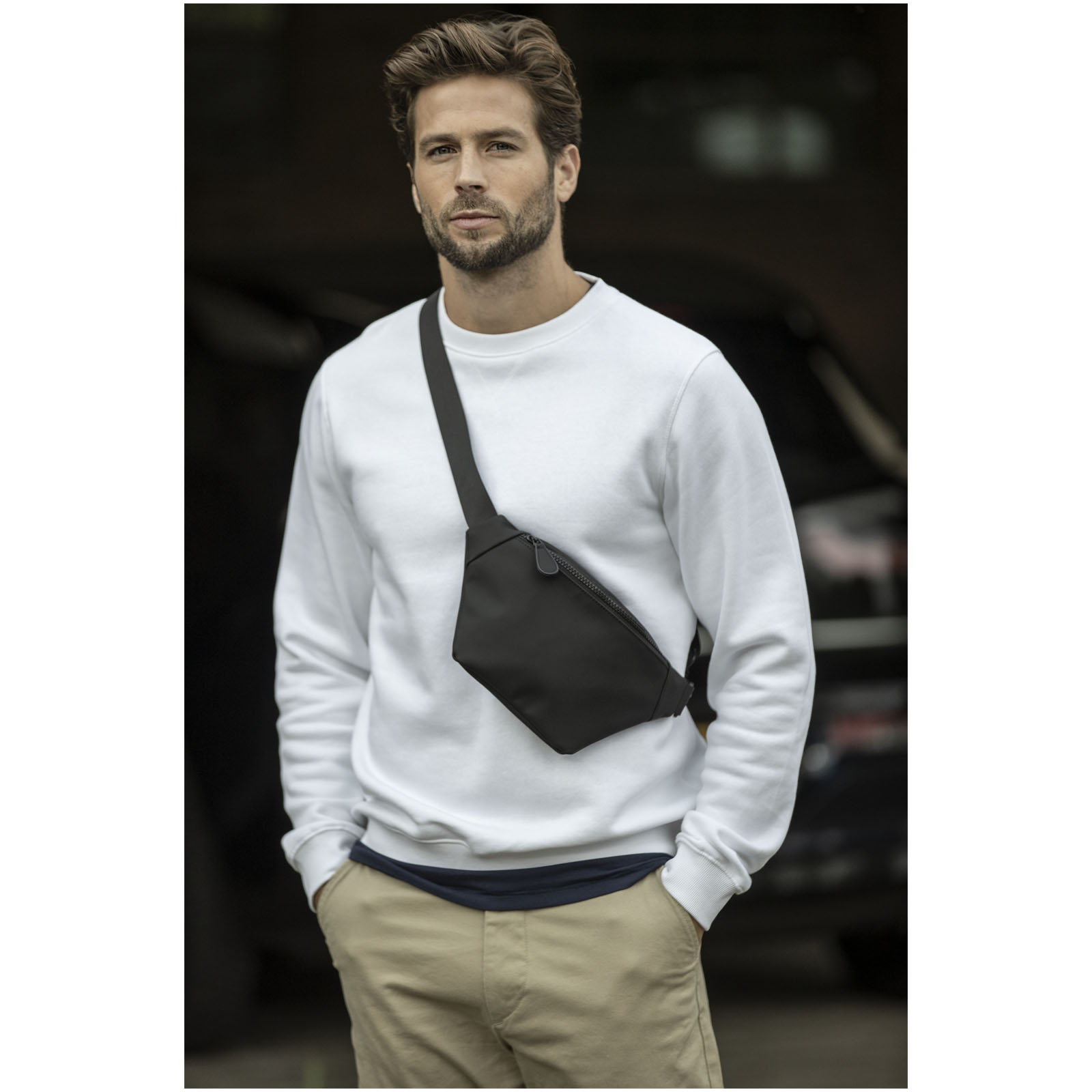 Turner GRS recycelte Gürteltasche schwarz