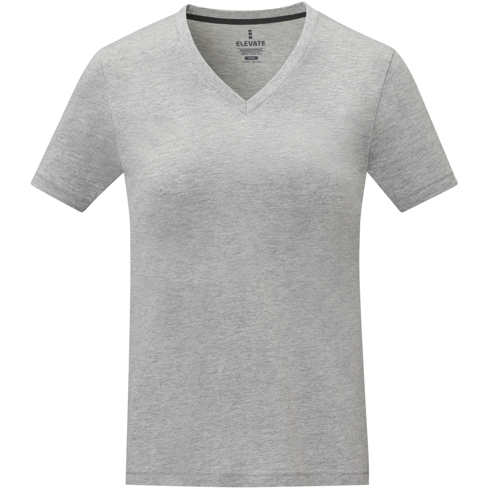 Somoto T-Shirt mit V-Ausschnitt für Damen heather grau