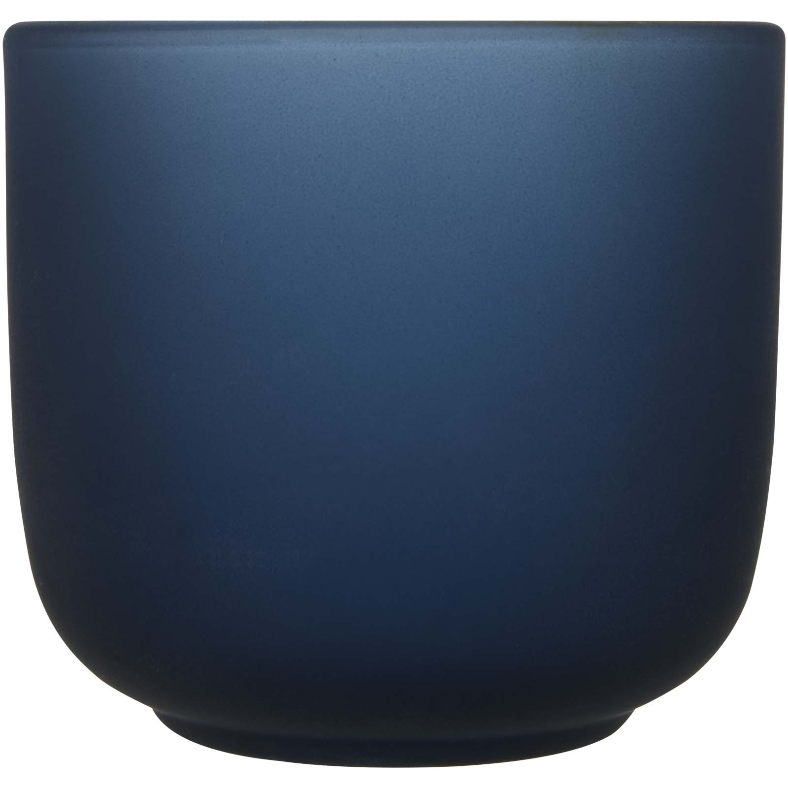 Male Set aus Holztablett und Glastassen, matt hale blau