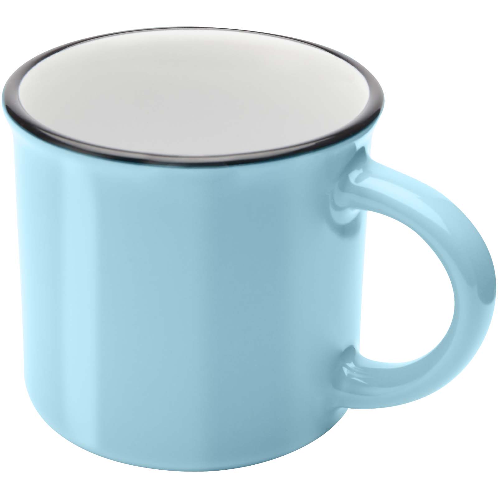 Bari Keramiktasse 240 ml mit glänzender Oberfläche riffblau