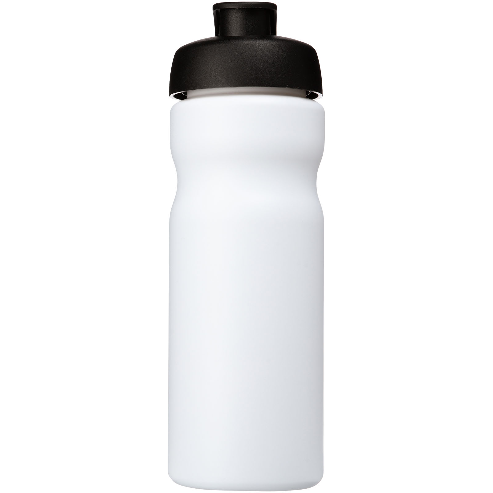 Baseline® Plus 650 ml Sportflasche mit Klappdeckel weiss, schwarz