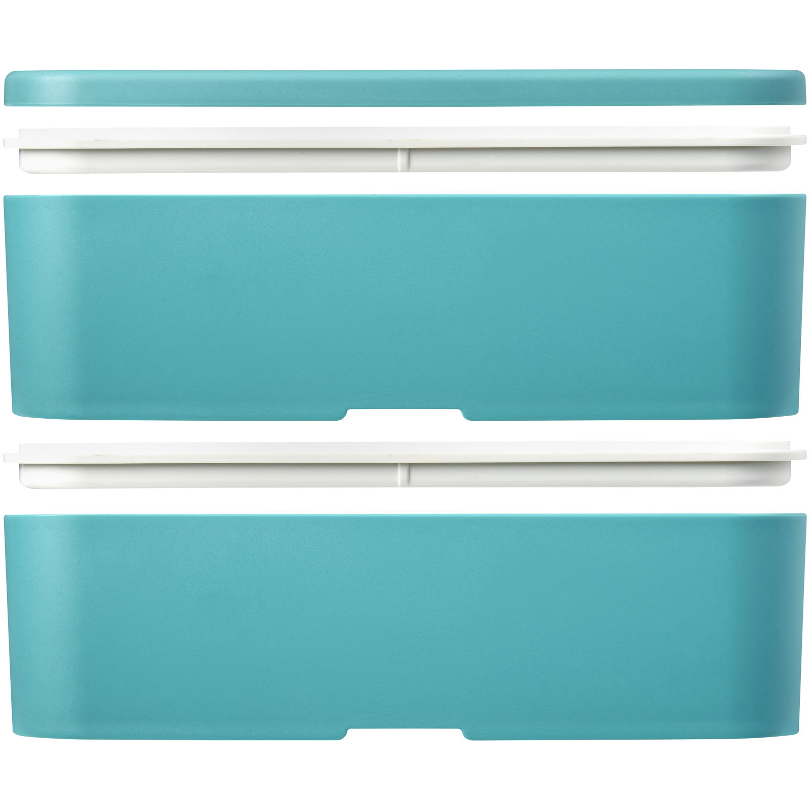 MIYO Renew 700+700 ml Doppel-Lunchbox riffblau, riffblau, weiss