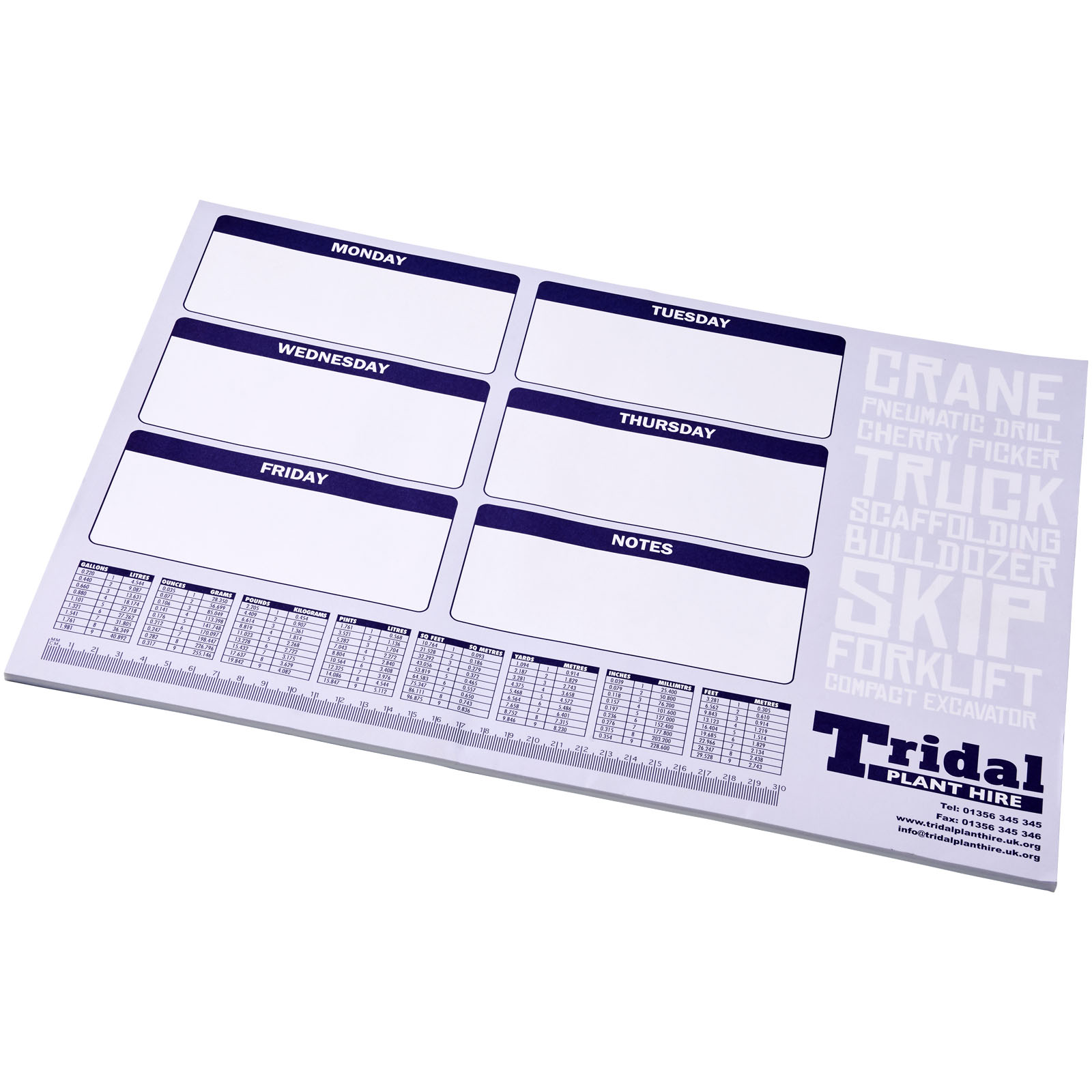 Desk-Mate® A2 Notizblock weiss