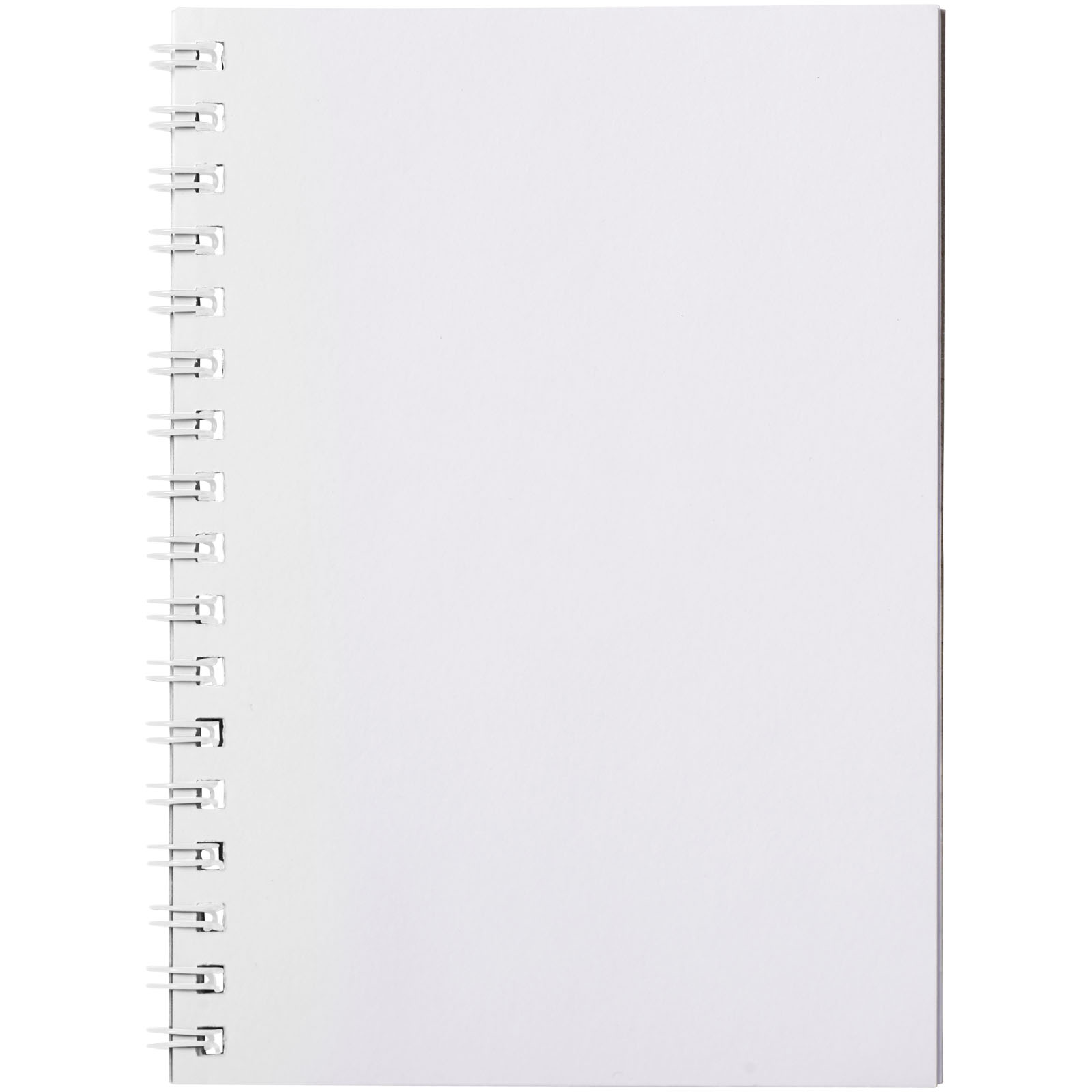 Desk-Mate® A6 Notizbuch mit Kunststoff Cover und Spiralbindung weiss