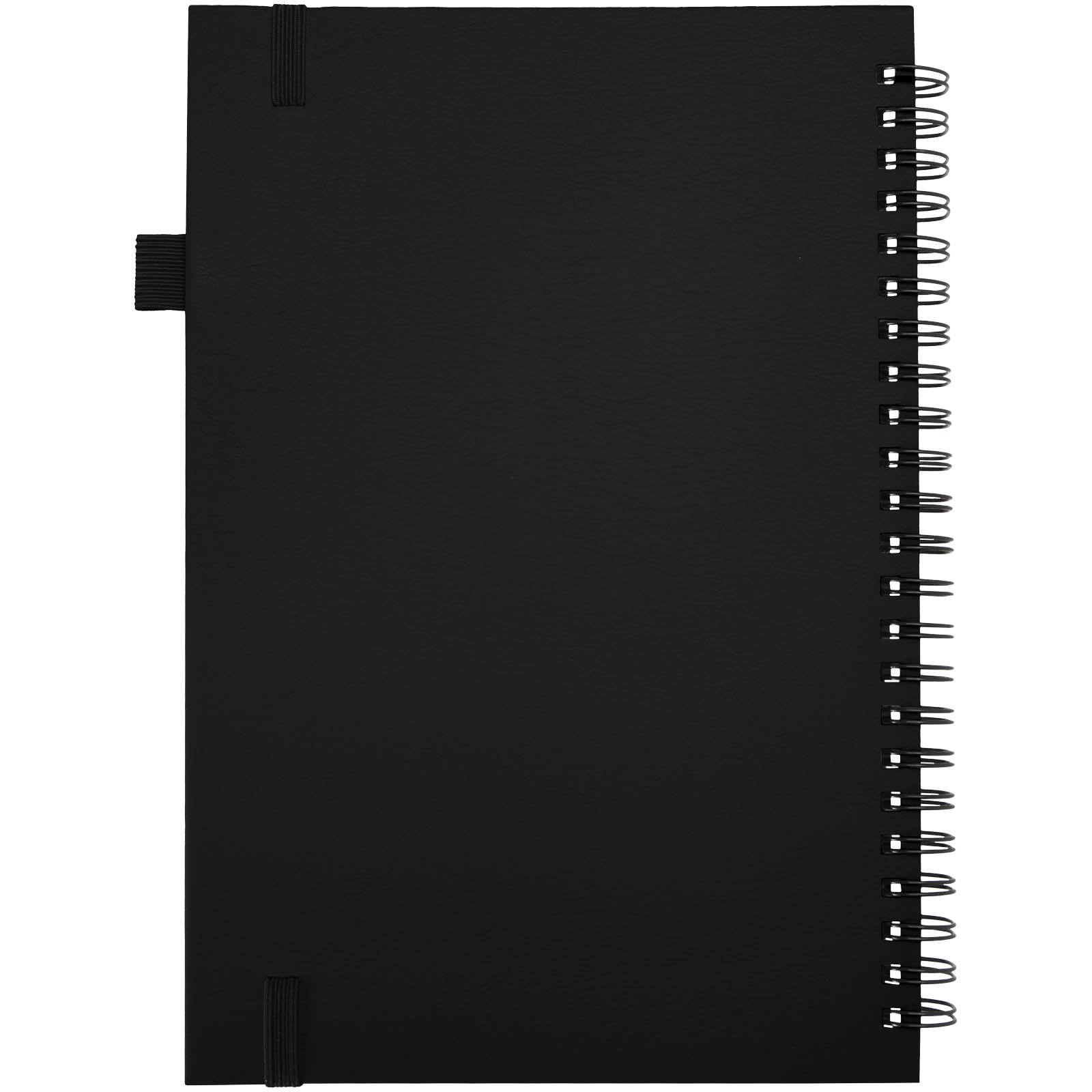 Liss A5 Hardcover Spiralnotizbuch aus recyceltem Kunststoff schwarz