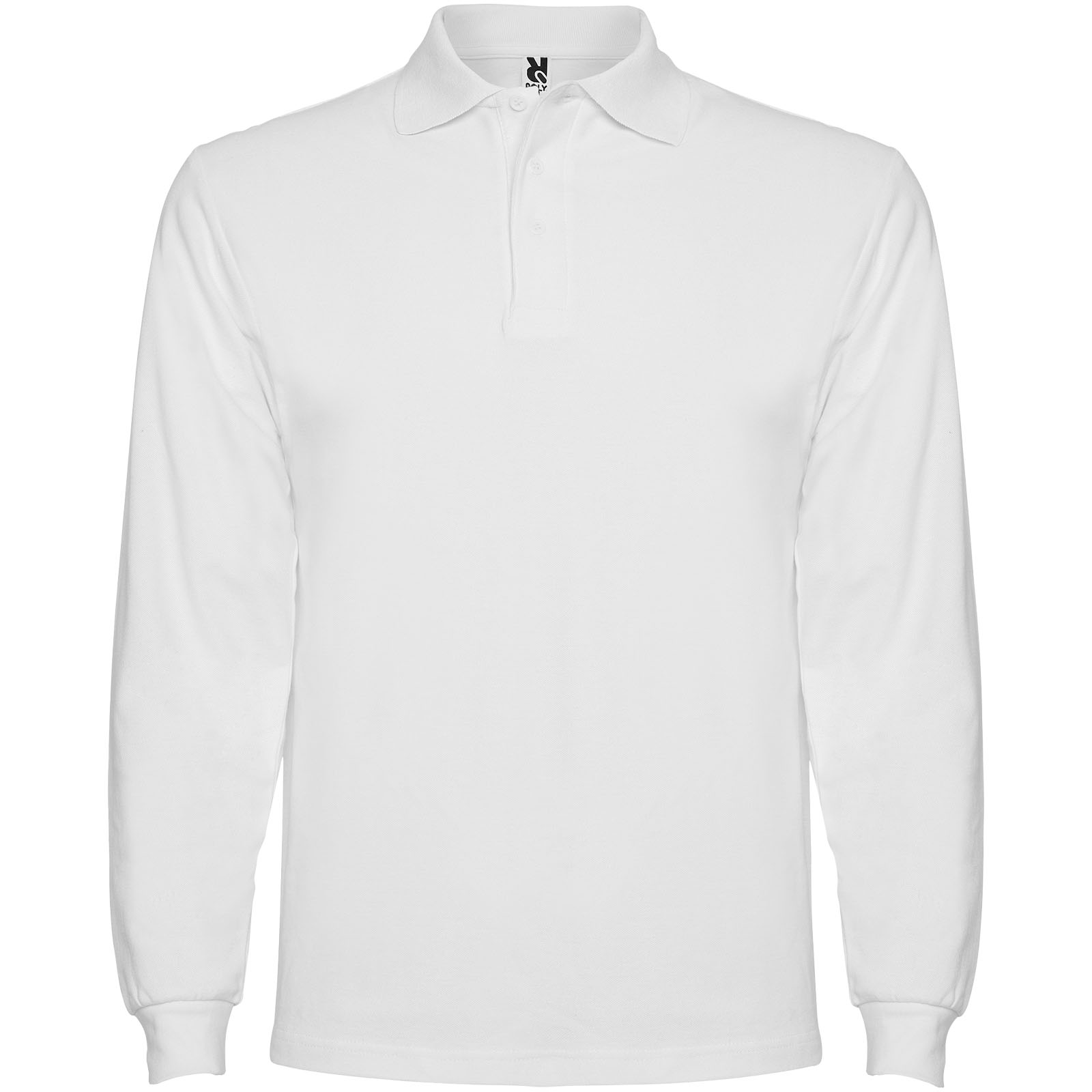 Estrella 220 g/m² Langarm Poloshirt für Herren weiss
