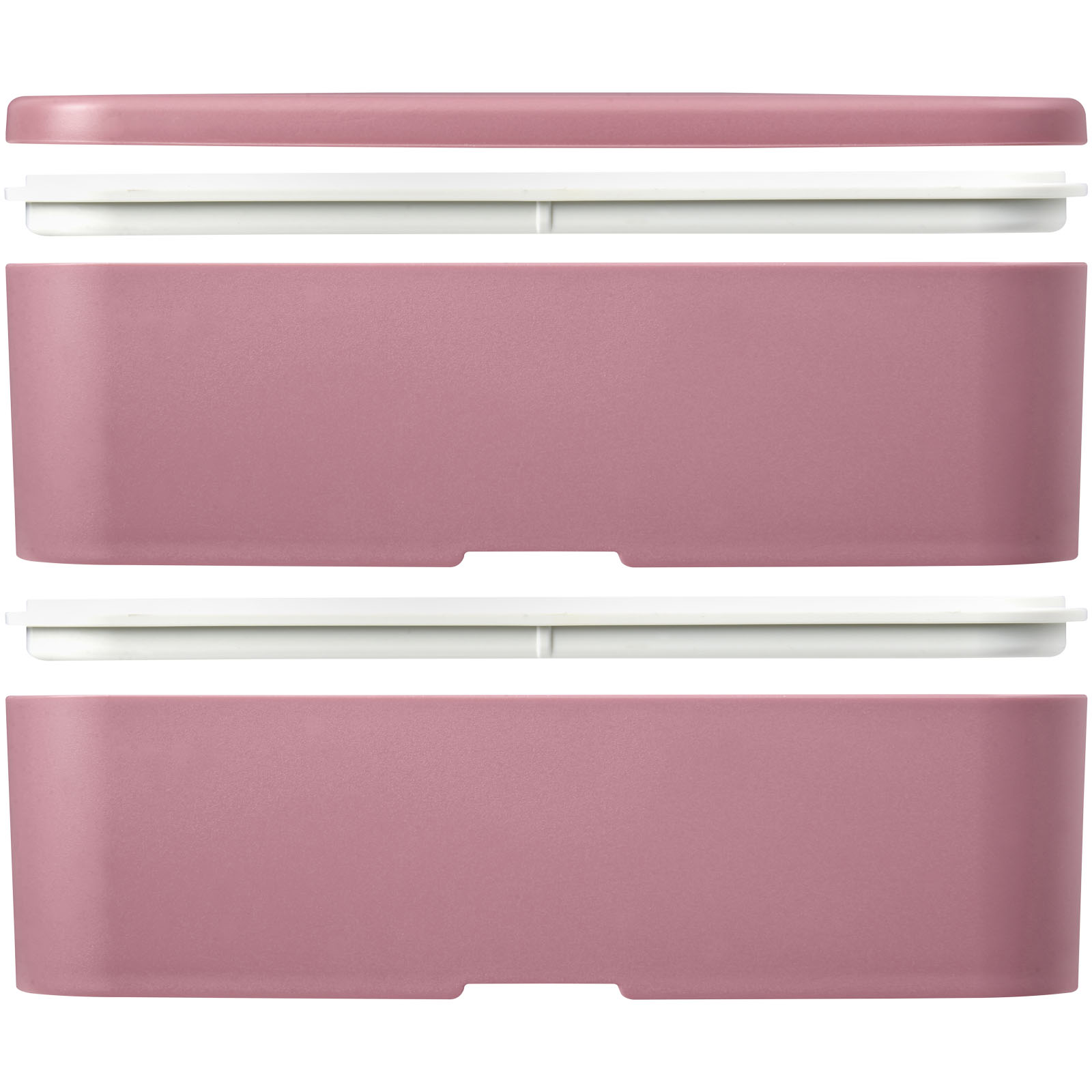 MIYO Renew 700+700 ml Doppel-Lunchbox rosa, rosa, weiss