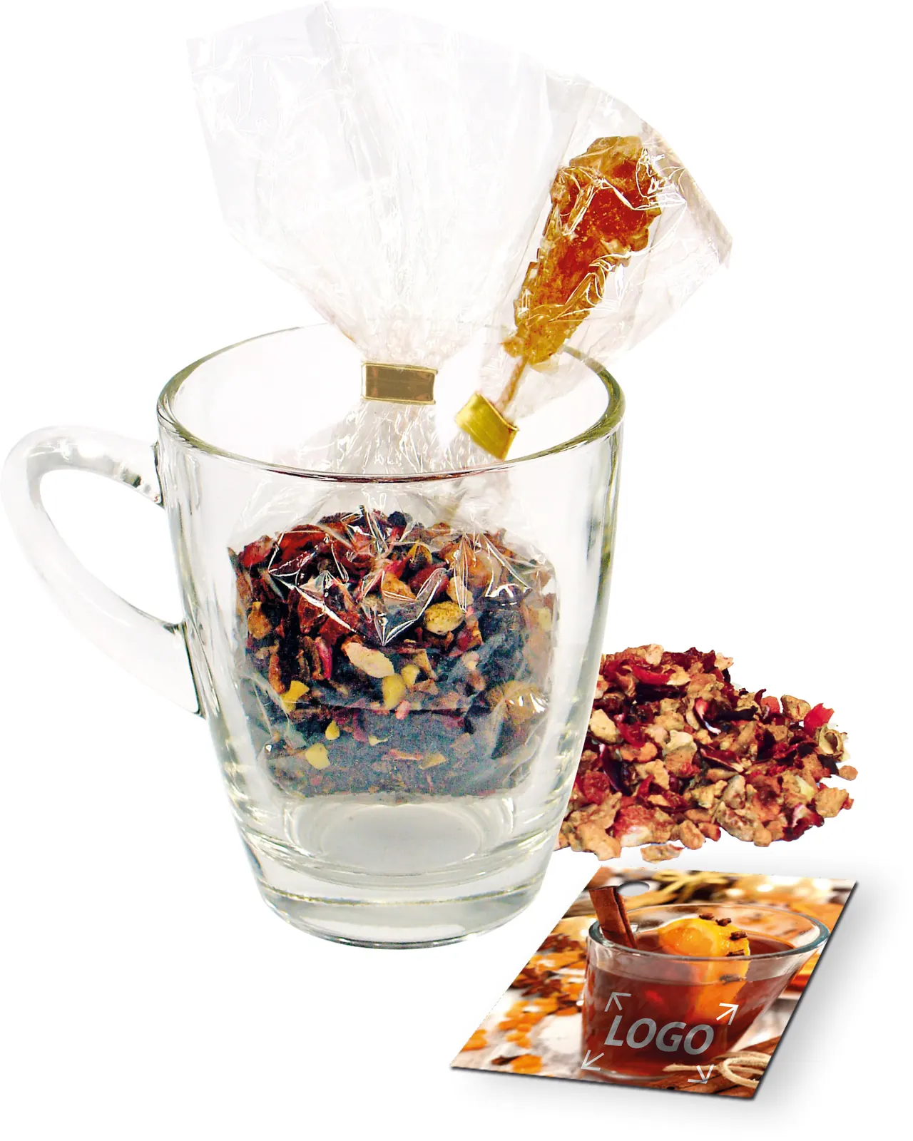Weihnachts-Teeglas