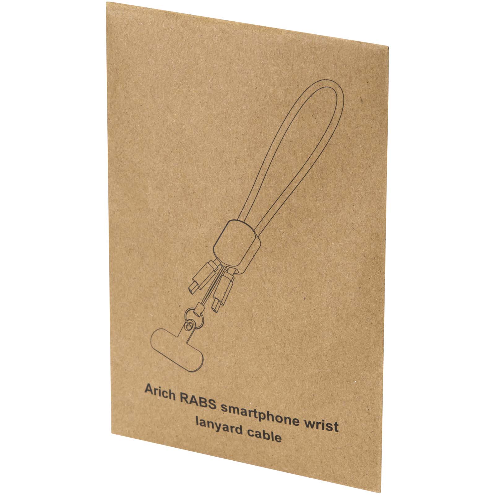 Arich RCS-Handschlaufe aus recyceltem Material mit integriertem 20-W-Ladekabel (Typ C) schwarz