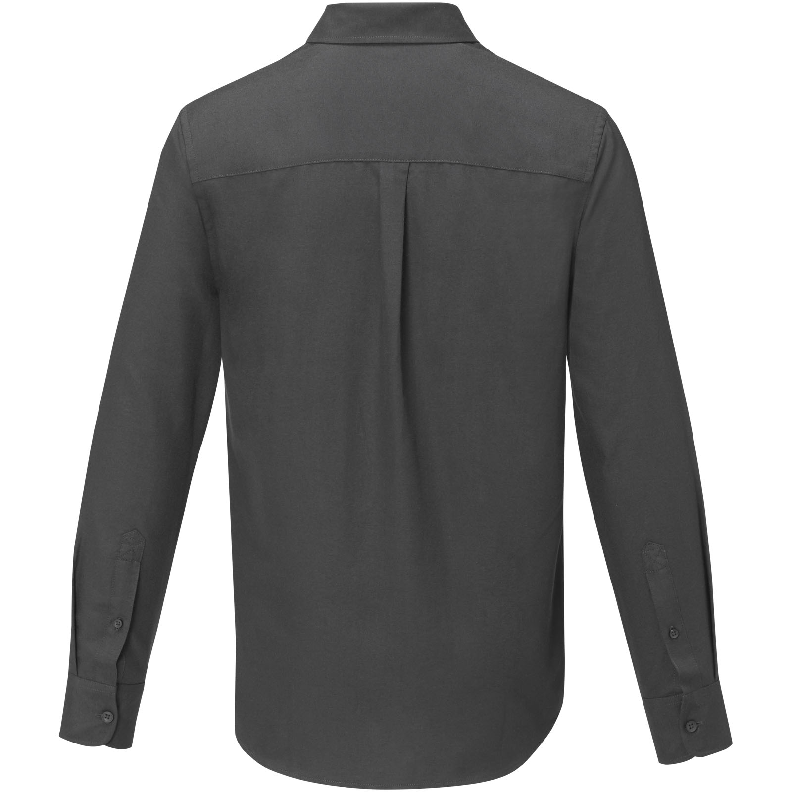 Pollux 130 g/m² Herrenhemd mit langen Ärmeln storm grey