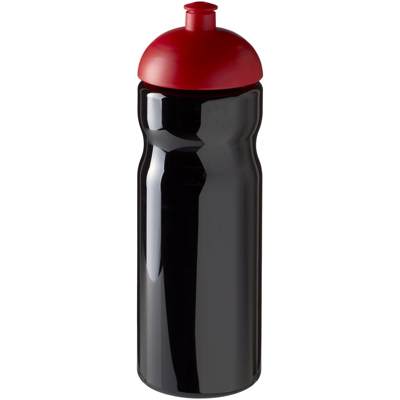 H2O Active® Base 650 ml Sportflasche mit Stülpdeckel schwarz, rot