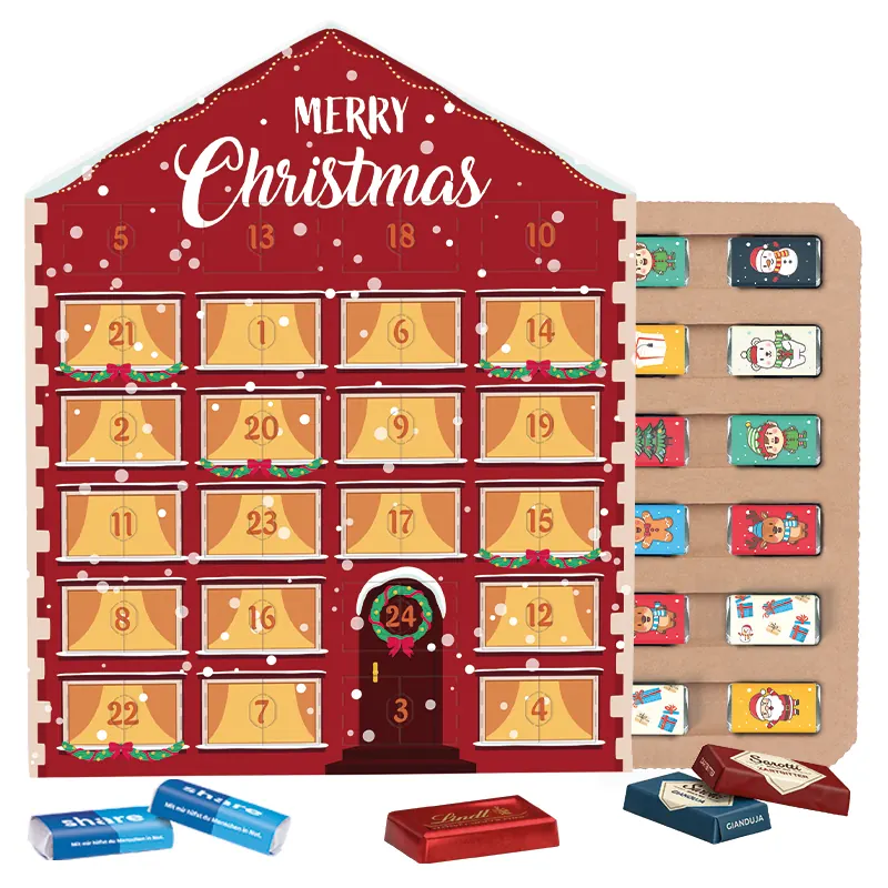 Täfelchen Adventskalender Haus ECO, Papierblister