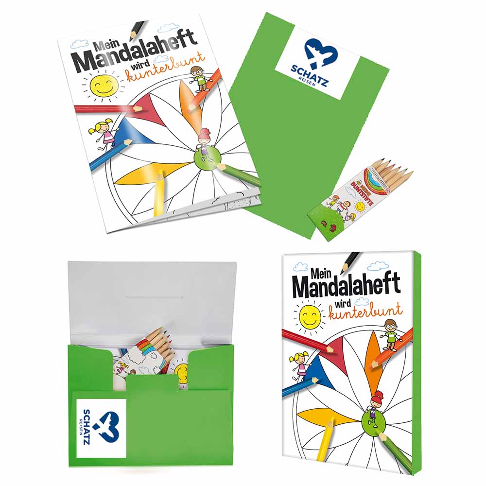 Malbuch / Mal-Set A5 - Mandala