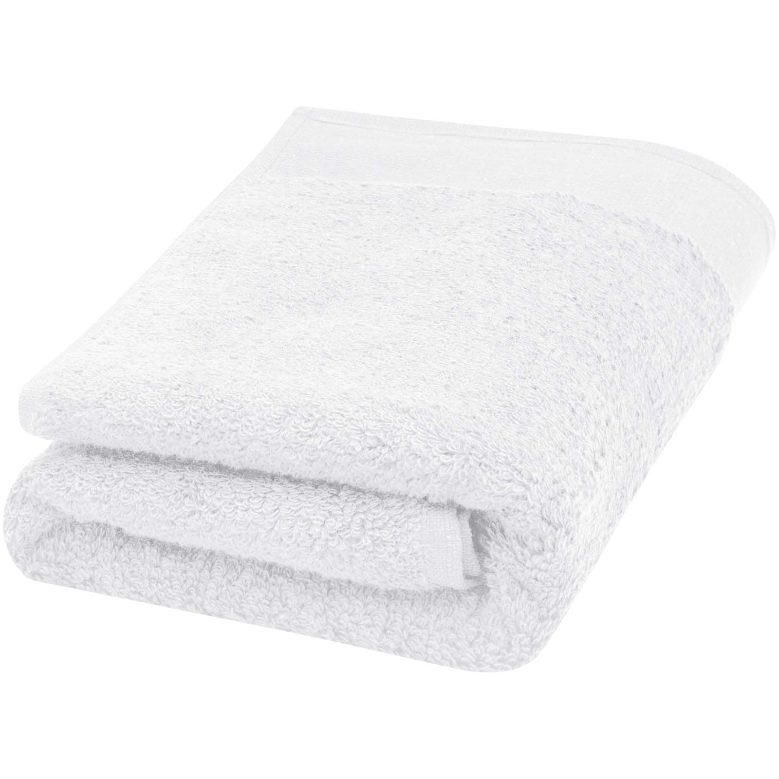 Nora 550 g/m² Baumwollhandtuch 50 x 100 cm weiss