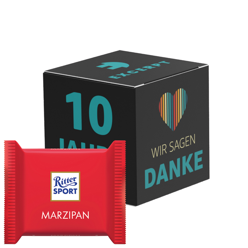 Werbewürfel, Ritter SPORT mini Joghurt