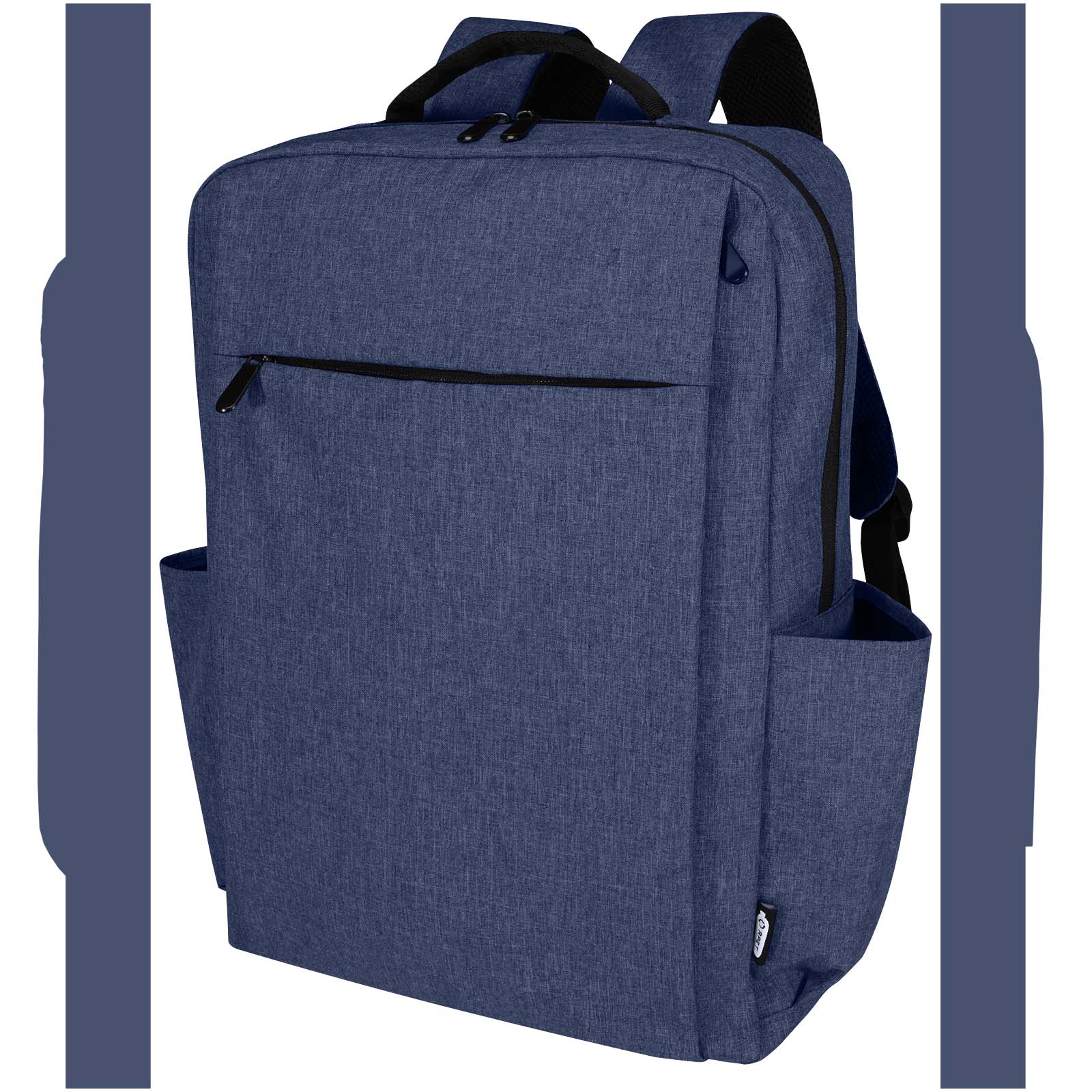 Libra 15" Laptop-Rucksack aus recyceltem GRS-Material 15 L heather navy